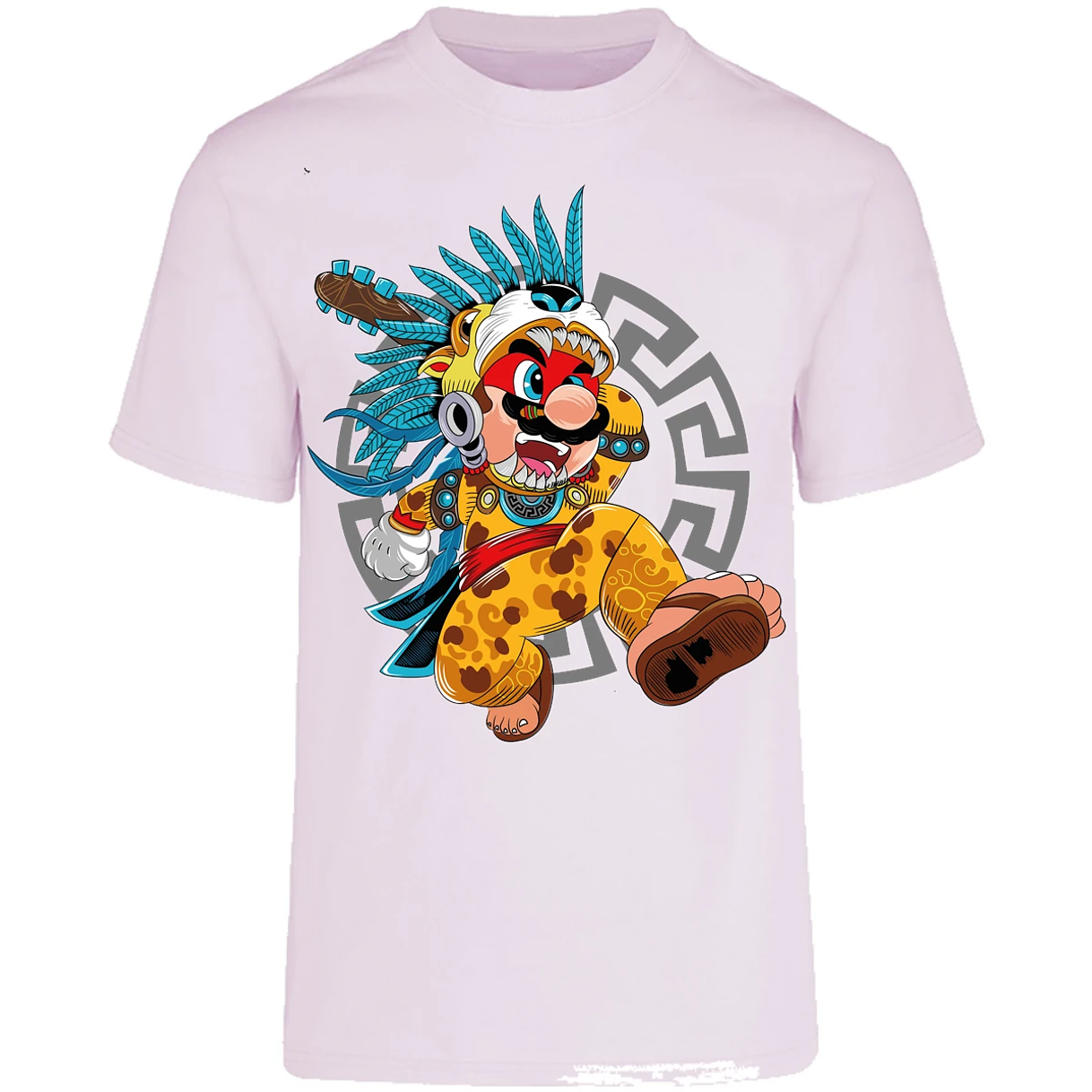 Playera Mario Bros Mario Azteca para Adulto 20