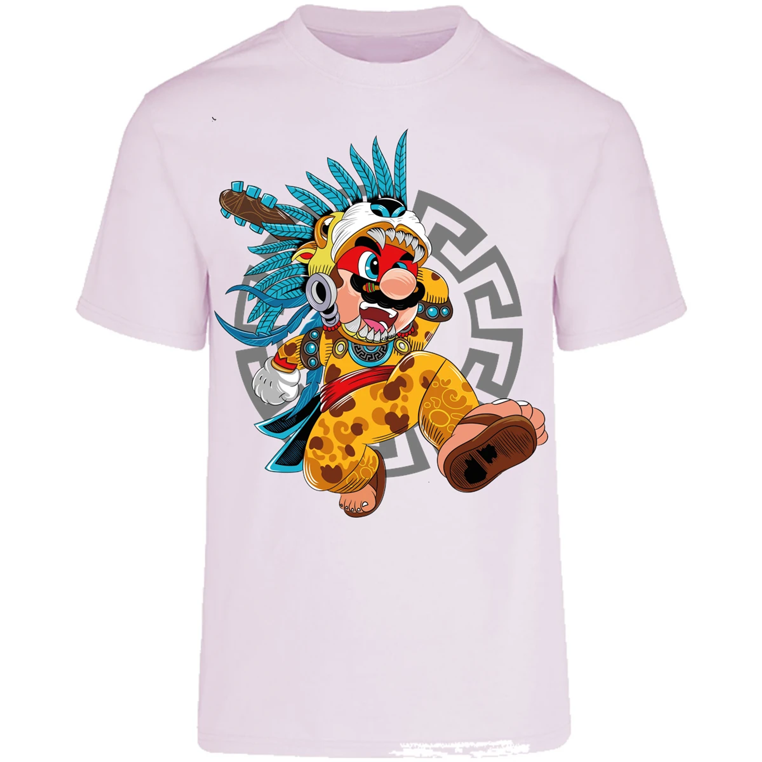Playera Mario Bros Mario Azteca para Adulto 20
