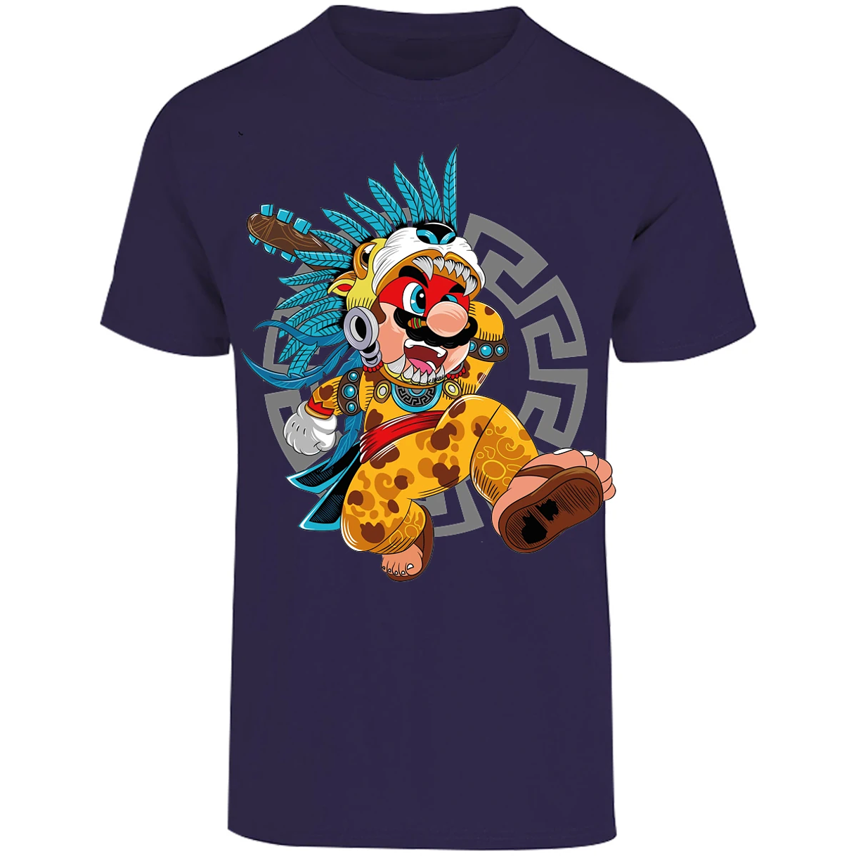 Playera Mario Bros Mario Azteca para Adulto 22