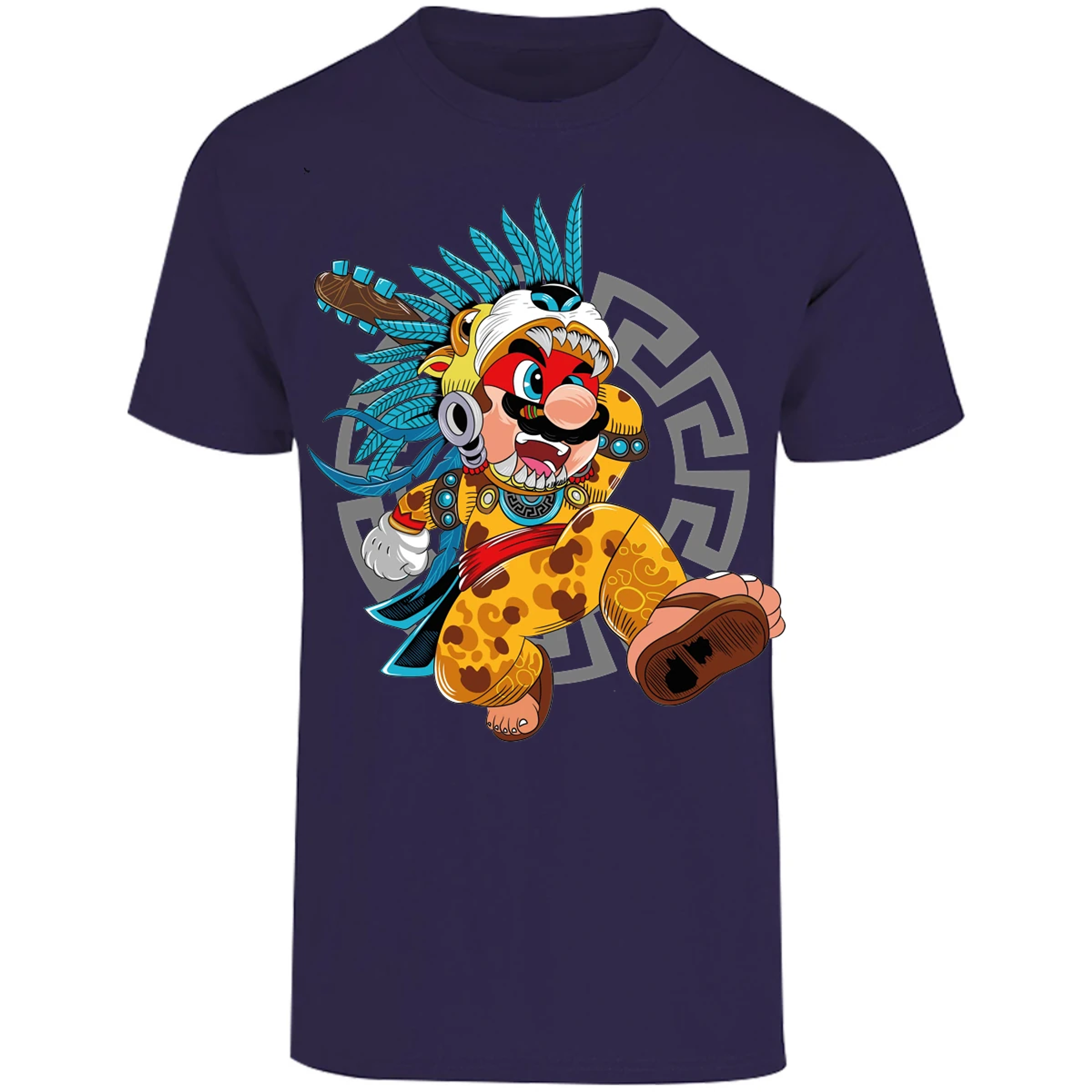 Playera Mario Bros Mario Azteca para Adulto 22