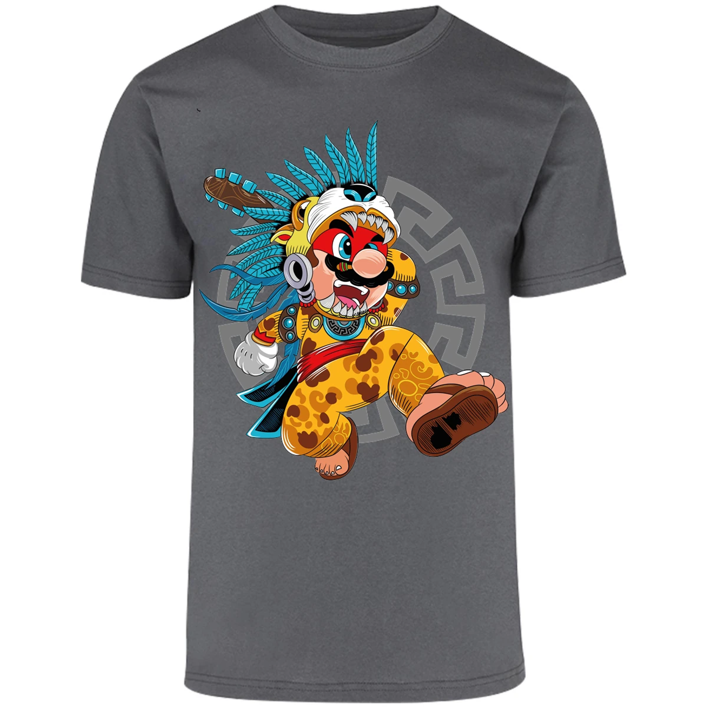 Playera Mario Bros Mario Azteca para Adulto 24