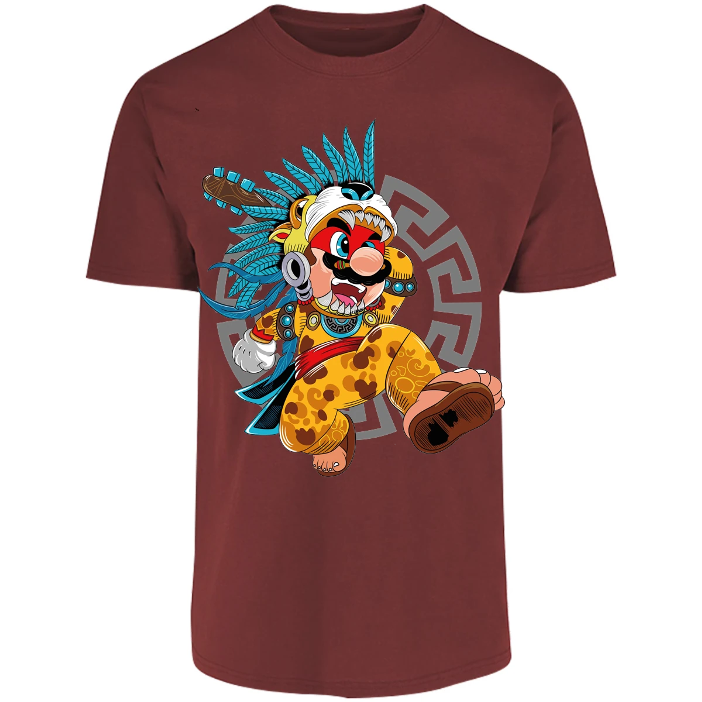 Playera Mario Bros Mario Azteca para Adulto 29