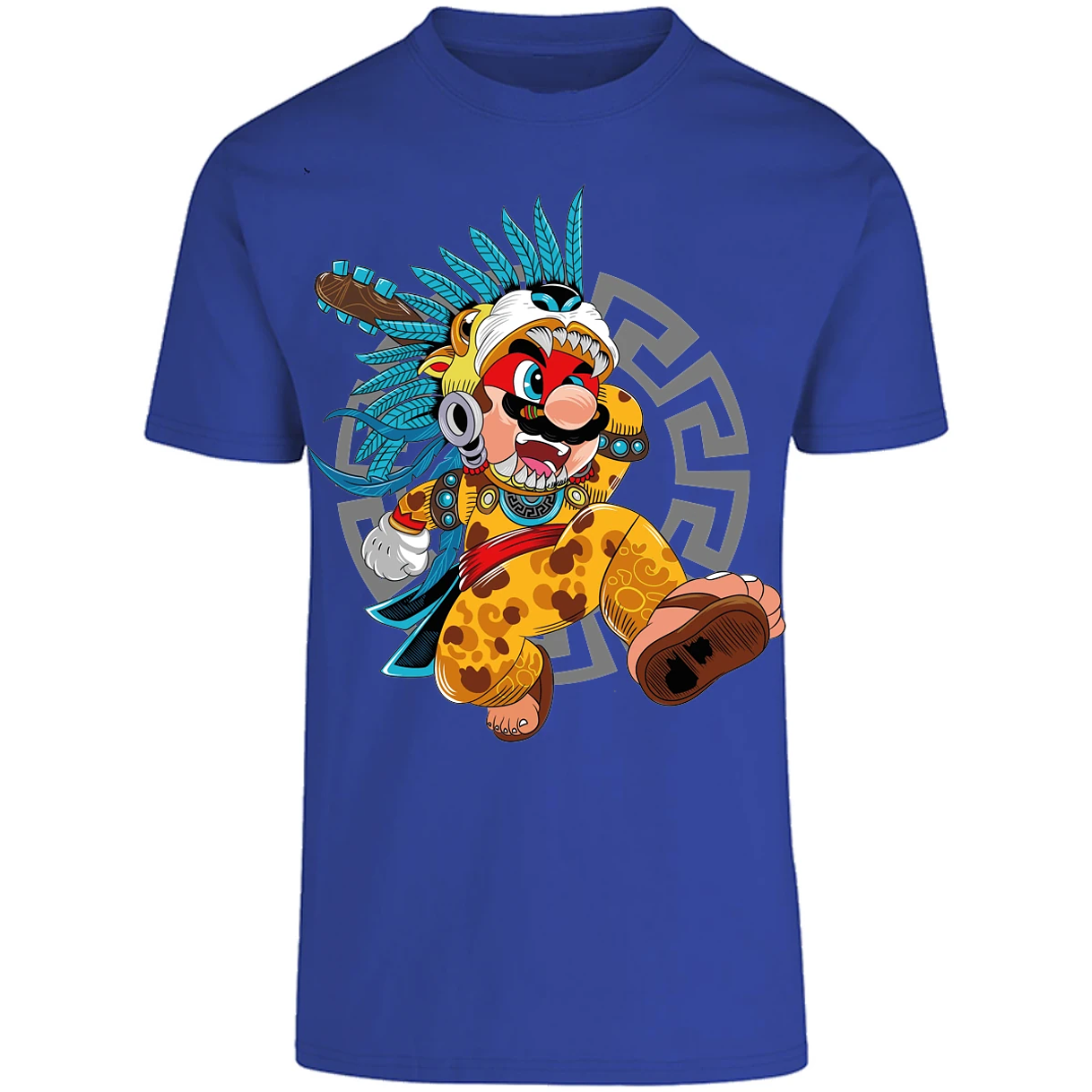Playera Mario Bros Mario Azteca para Adulto 30