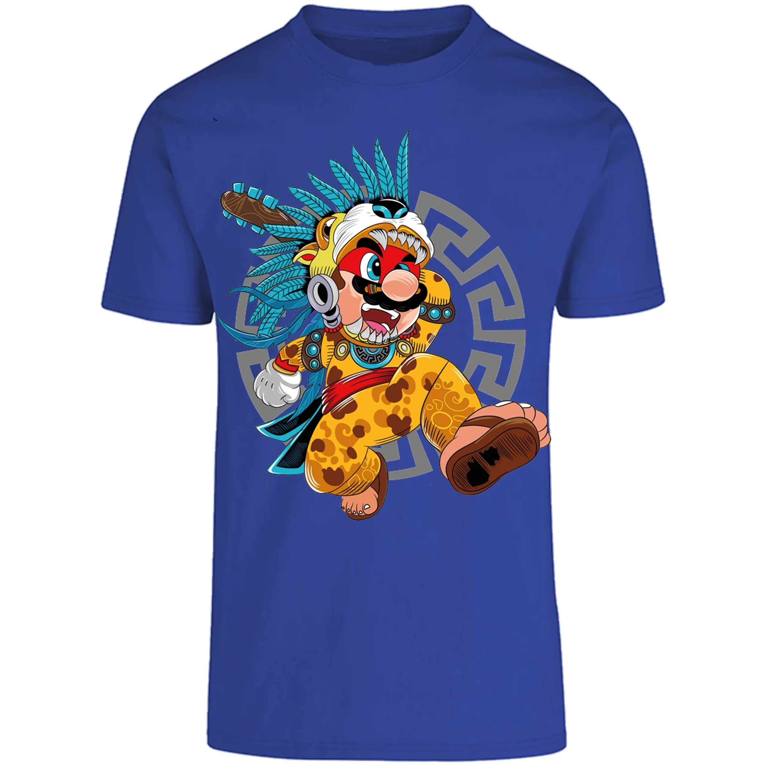 Playera Mario Bros Mario Azteca para Adulto 30