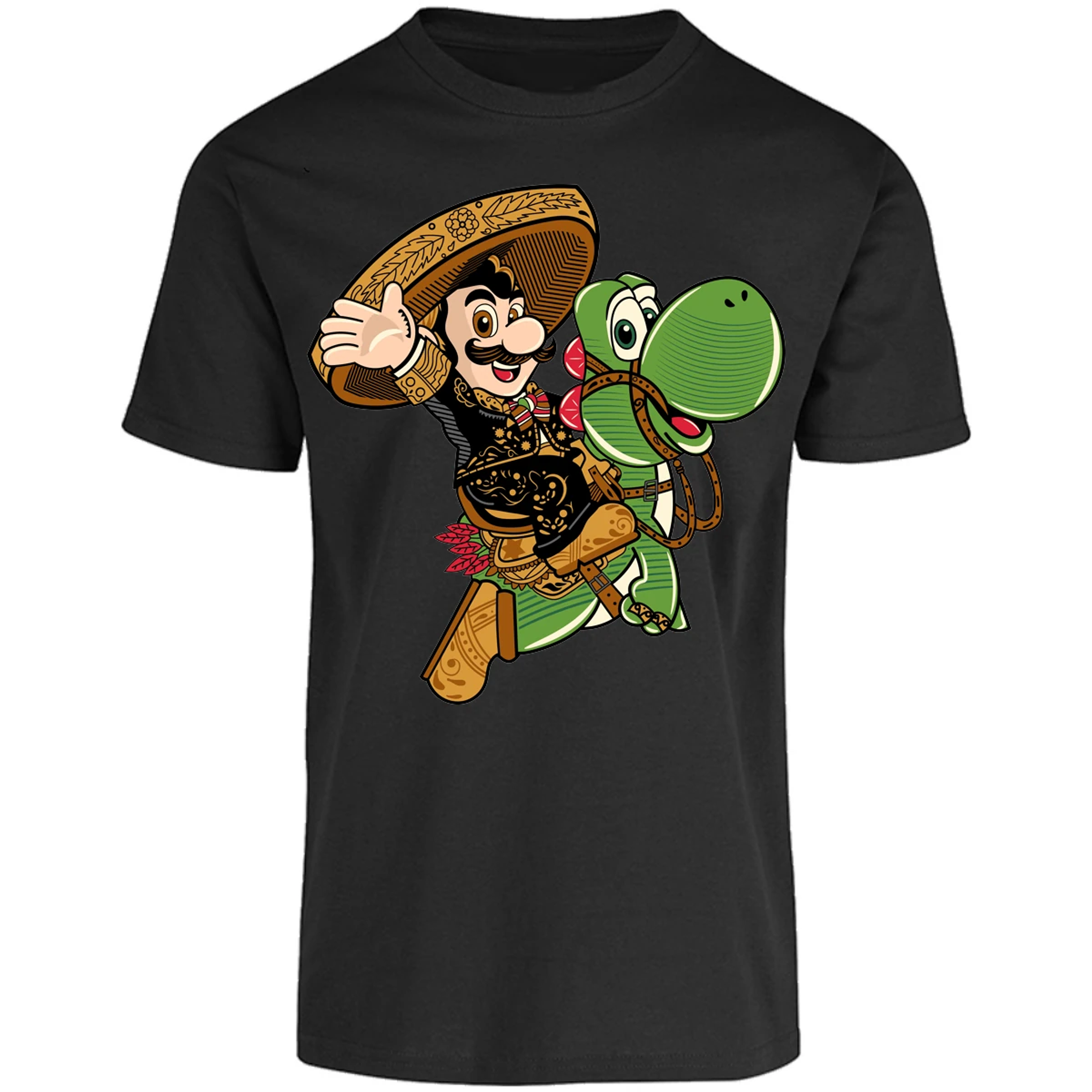 Playera Mario Bros Mario Mariachi para Adulto 7