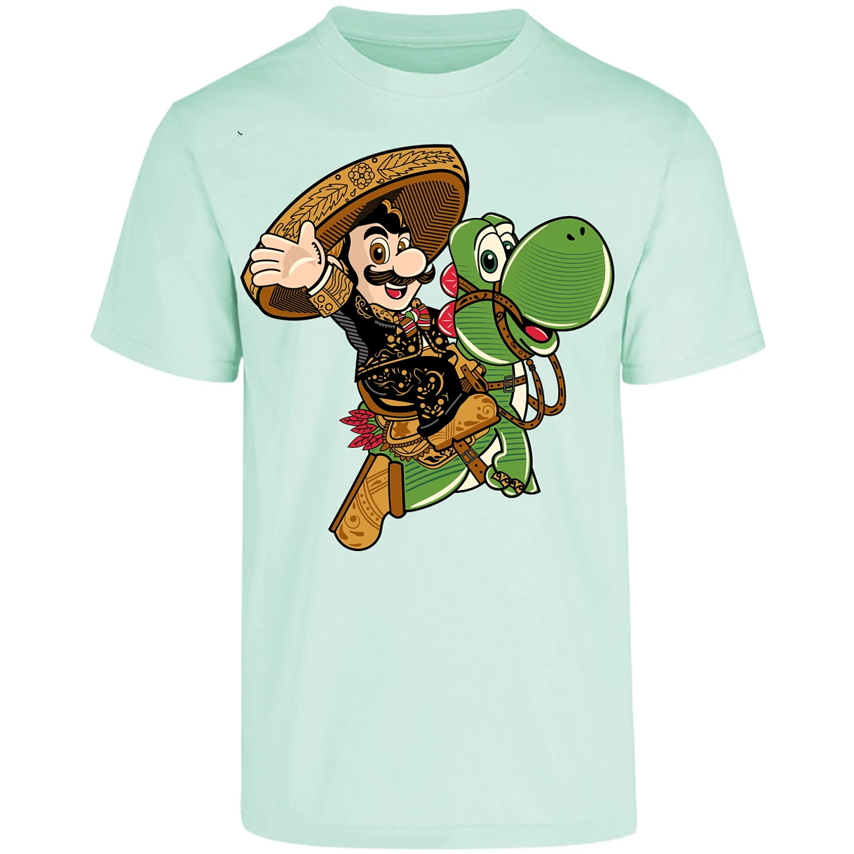 Playera Mario Bros Mario Mariachi para Adulto 5
