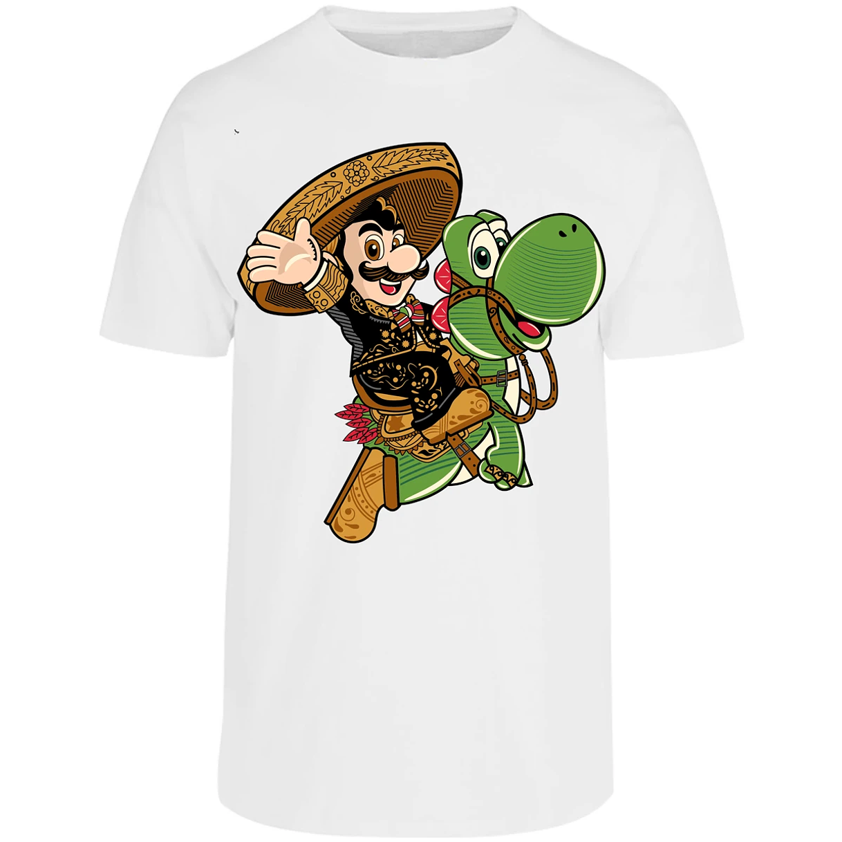 Playera Mario Bros Mario Mariachi para Adulto 29