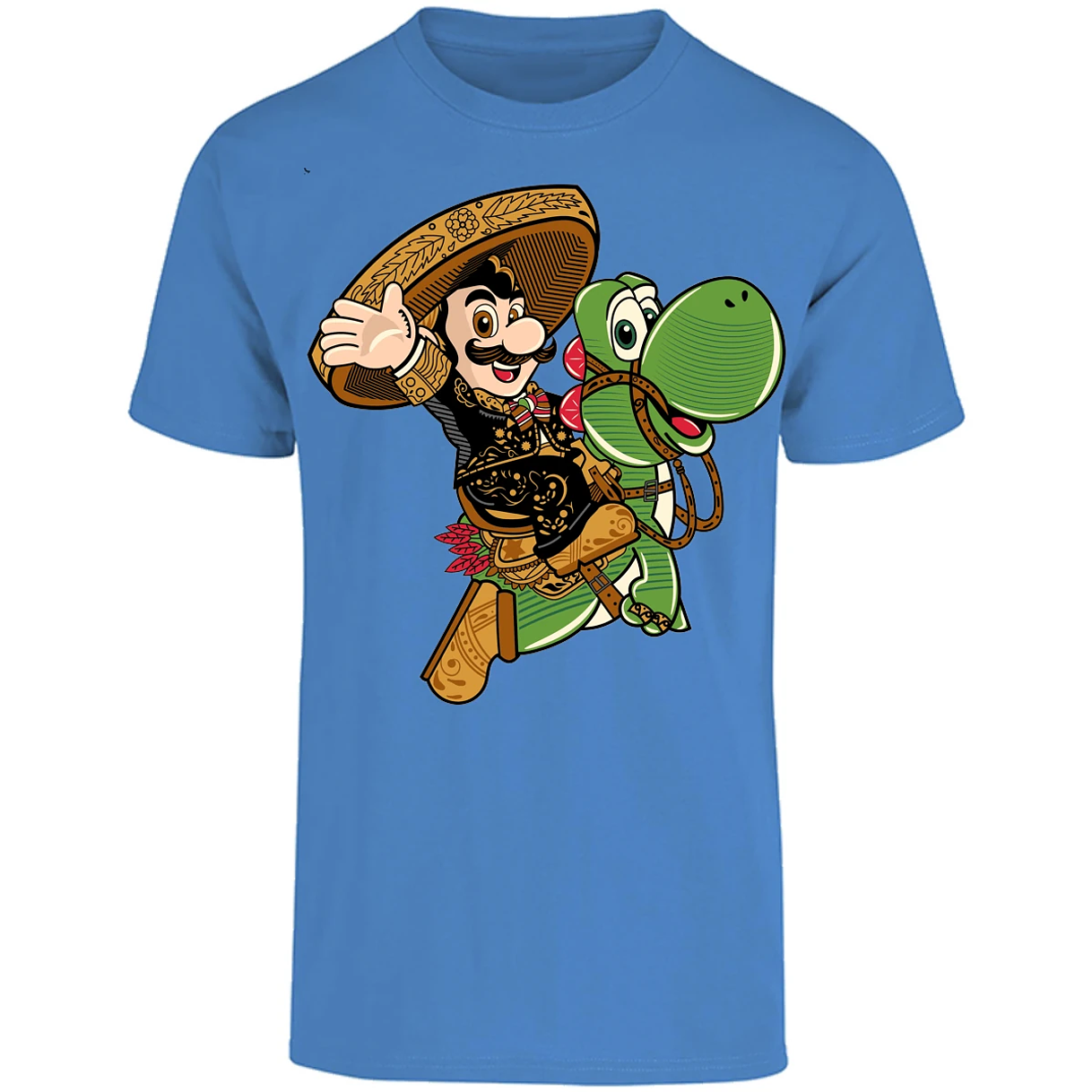 Playera Mario Bros Mario Mariachi para Adulto 2
