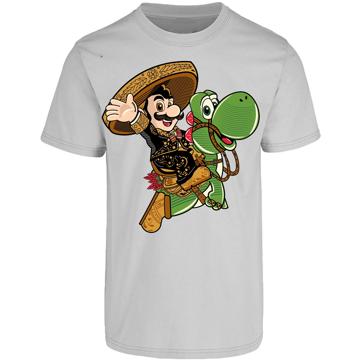 Playera Mario Bros Mario Mariachi para Adulto 4