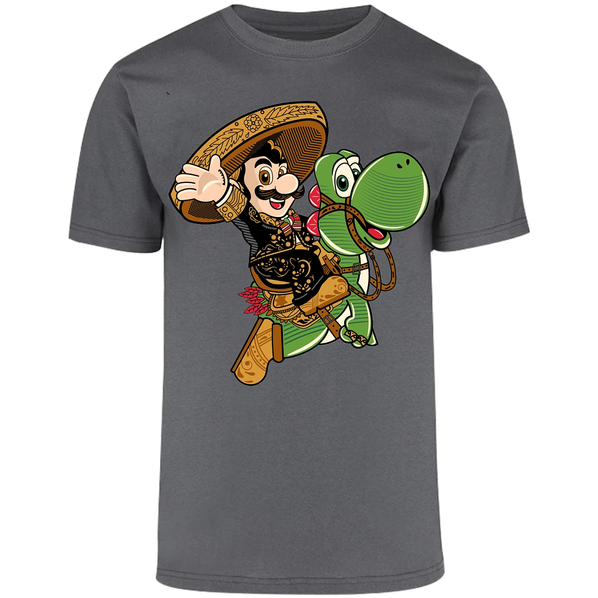 Playera Mario Bros Mario Mariachi para Adulto 9