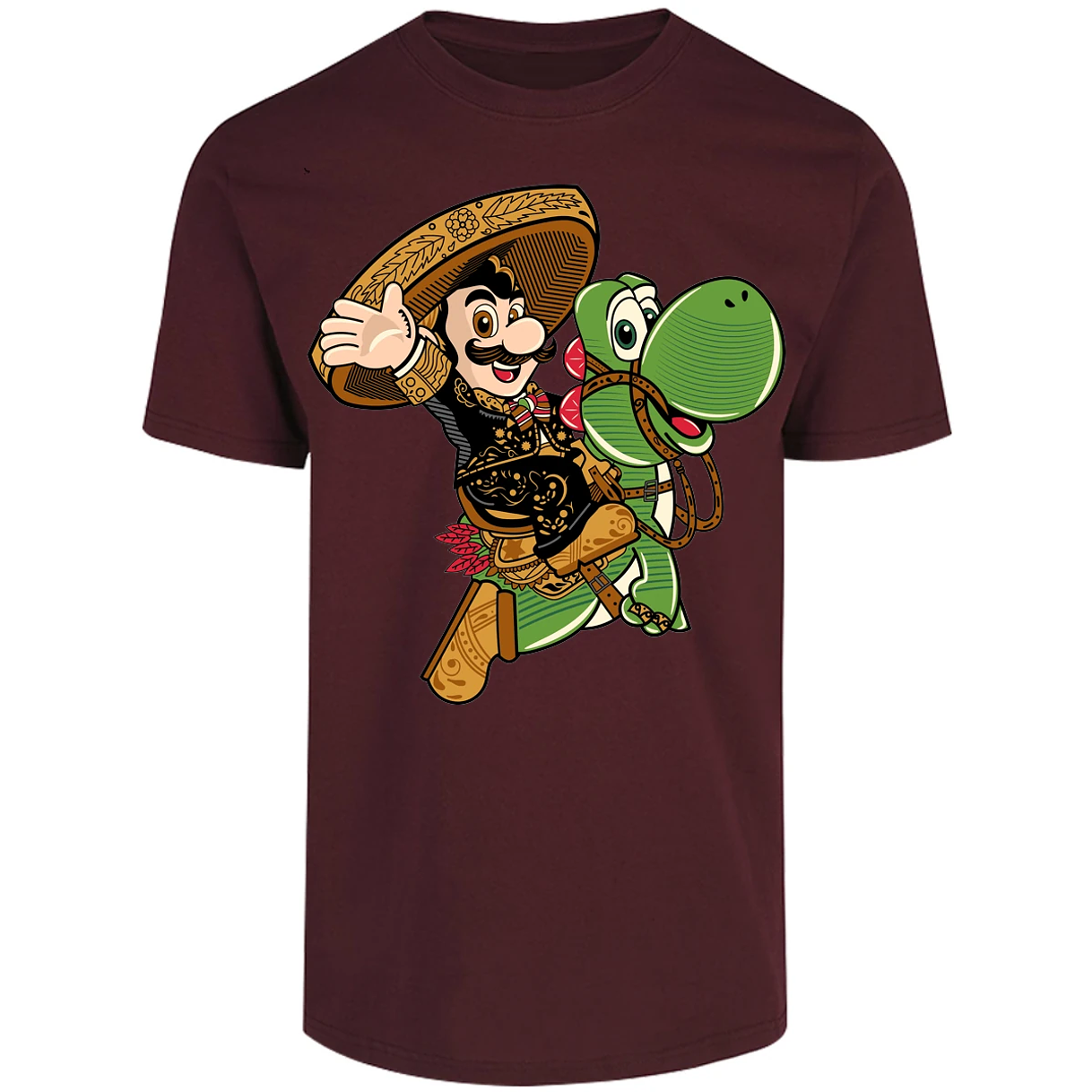Playera Mario Bros Mario Mariachi para Adulto 11