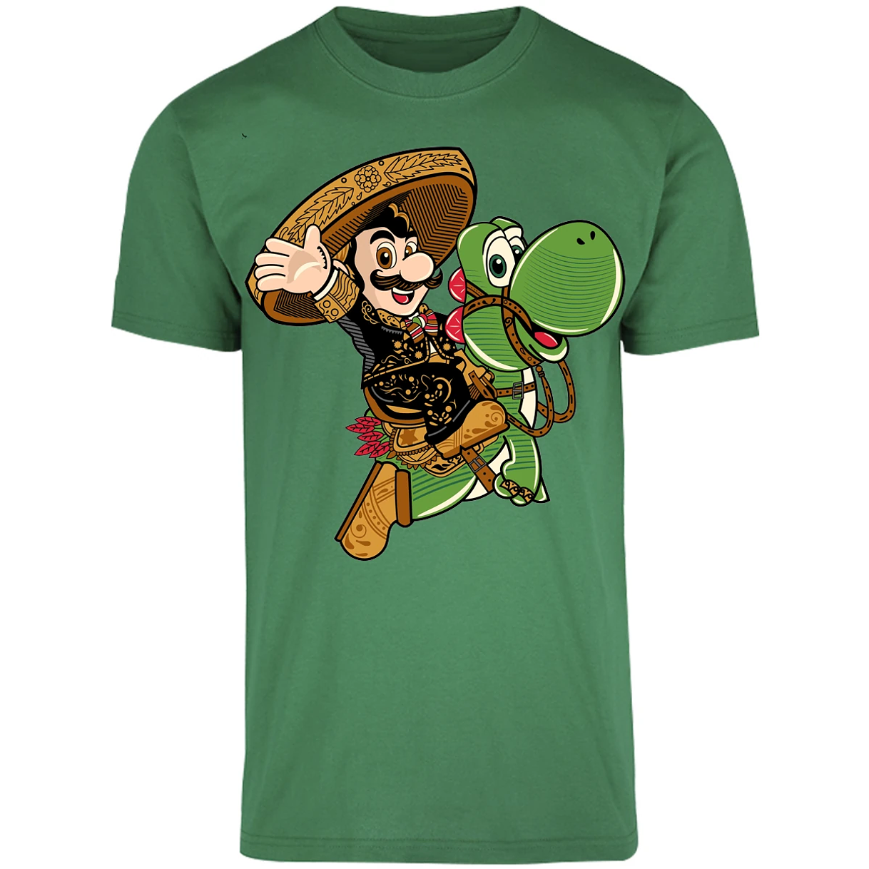 Playera Mario Bros Mario Mariachi para Adulto 17