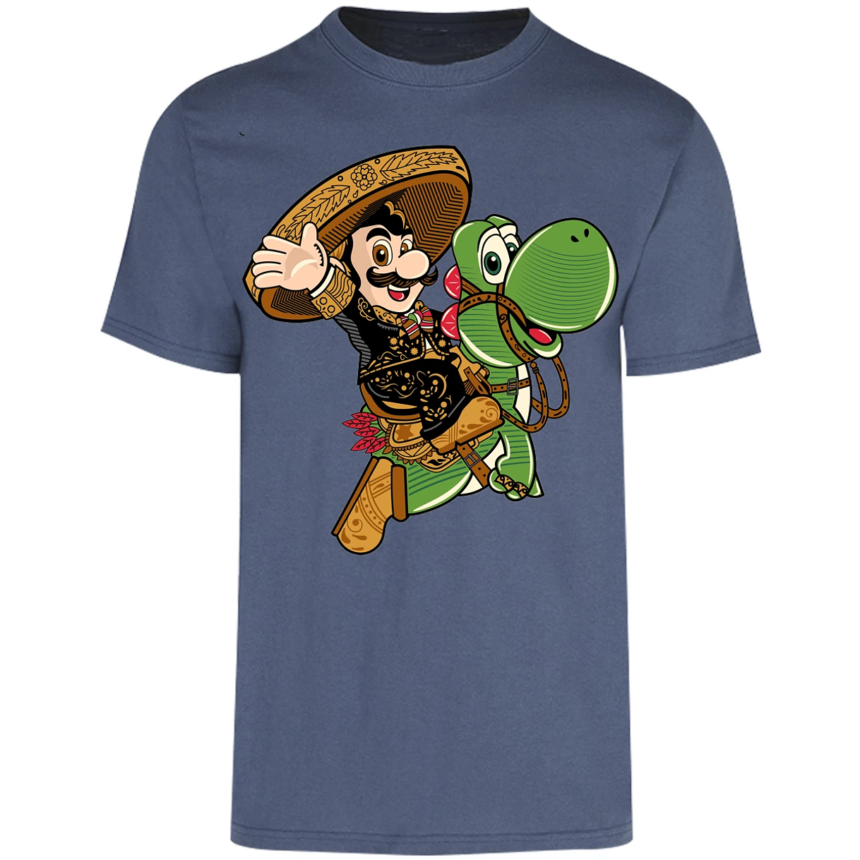 Playera Mario Bros Mario Mariachi para Adulto 18