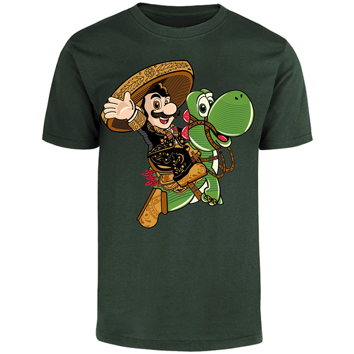 Playera Mario Bros Mario Mariachi para Adulto 19