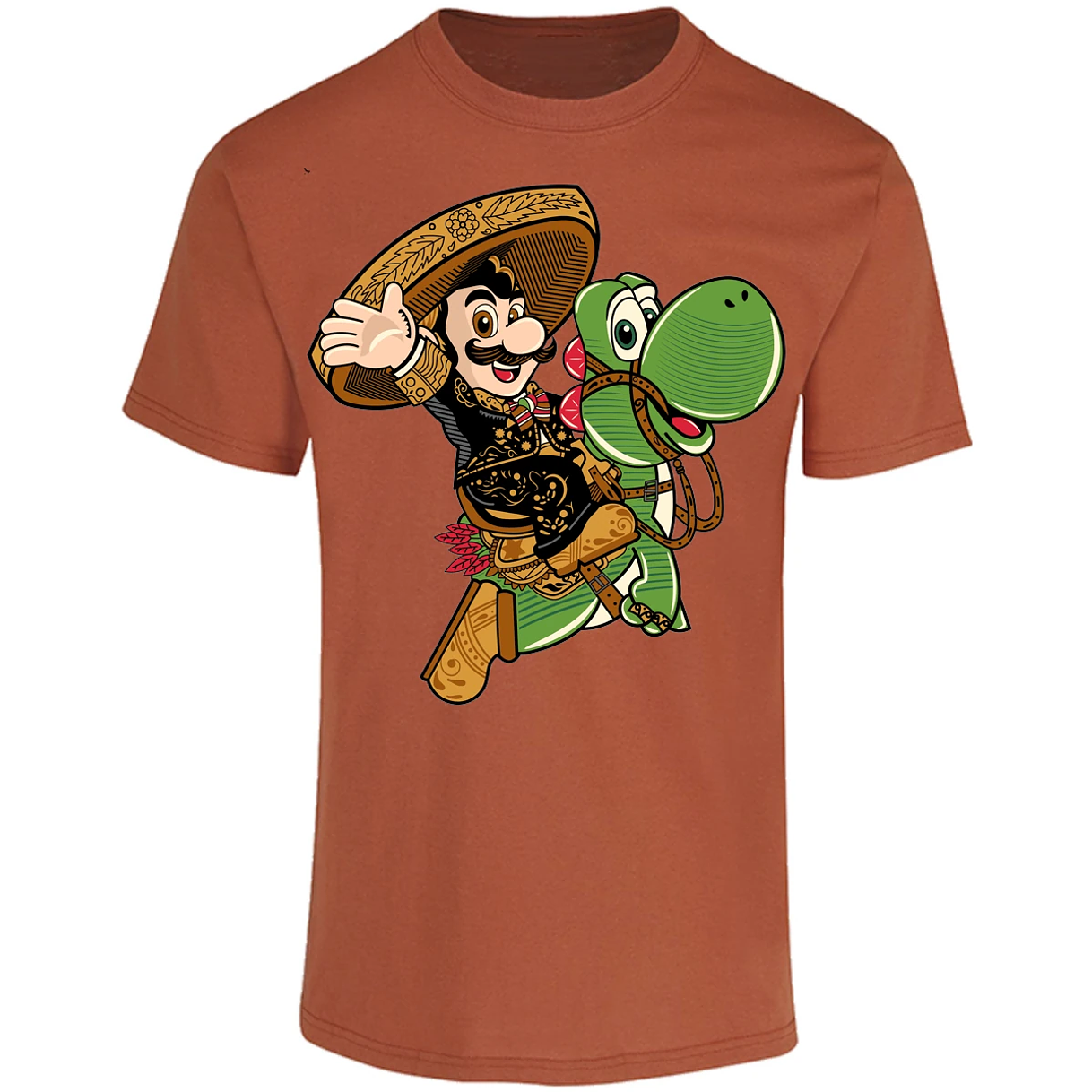Playera Mario Bros Mario Mariachi para Adulto 20