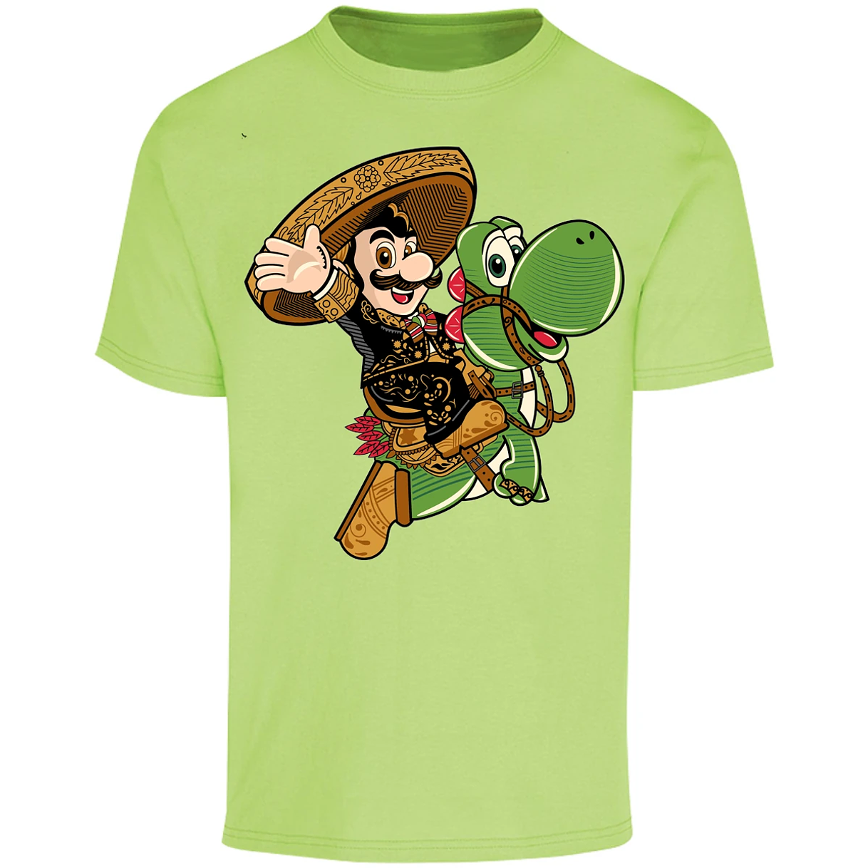 Playera Mario Bros Mario Mariachi para Adulto 21
