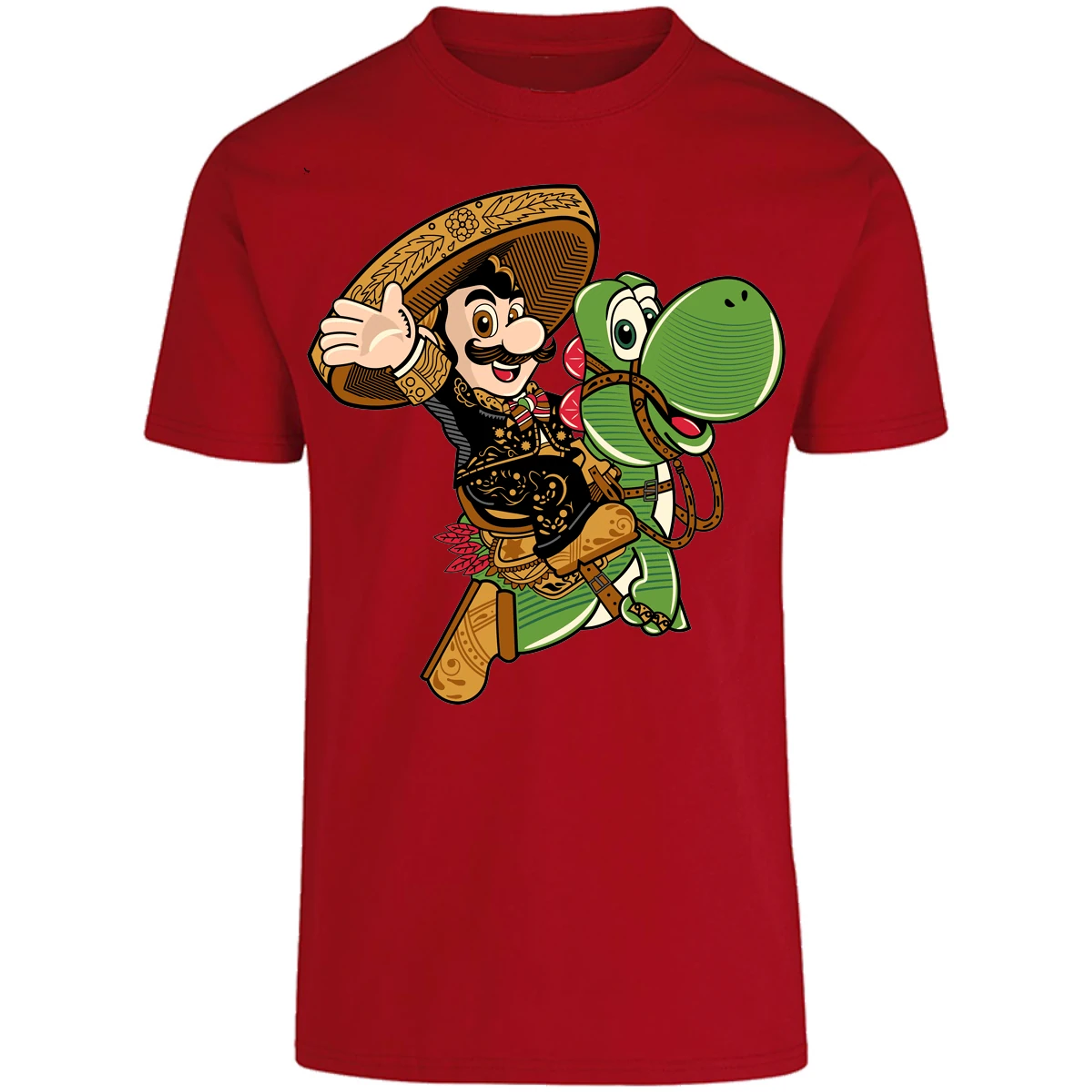 Playera Mario Bros Mario Mariachi para Adulto 24