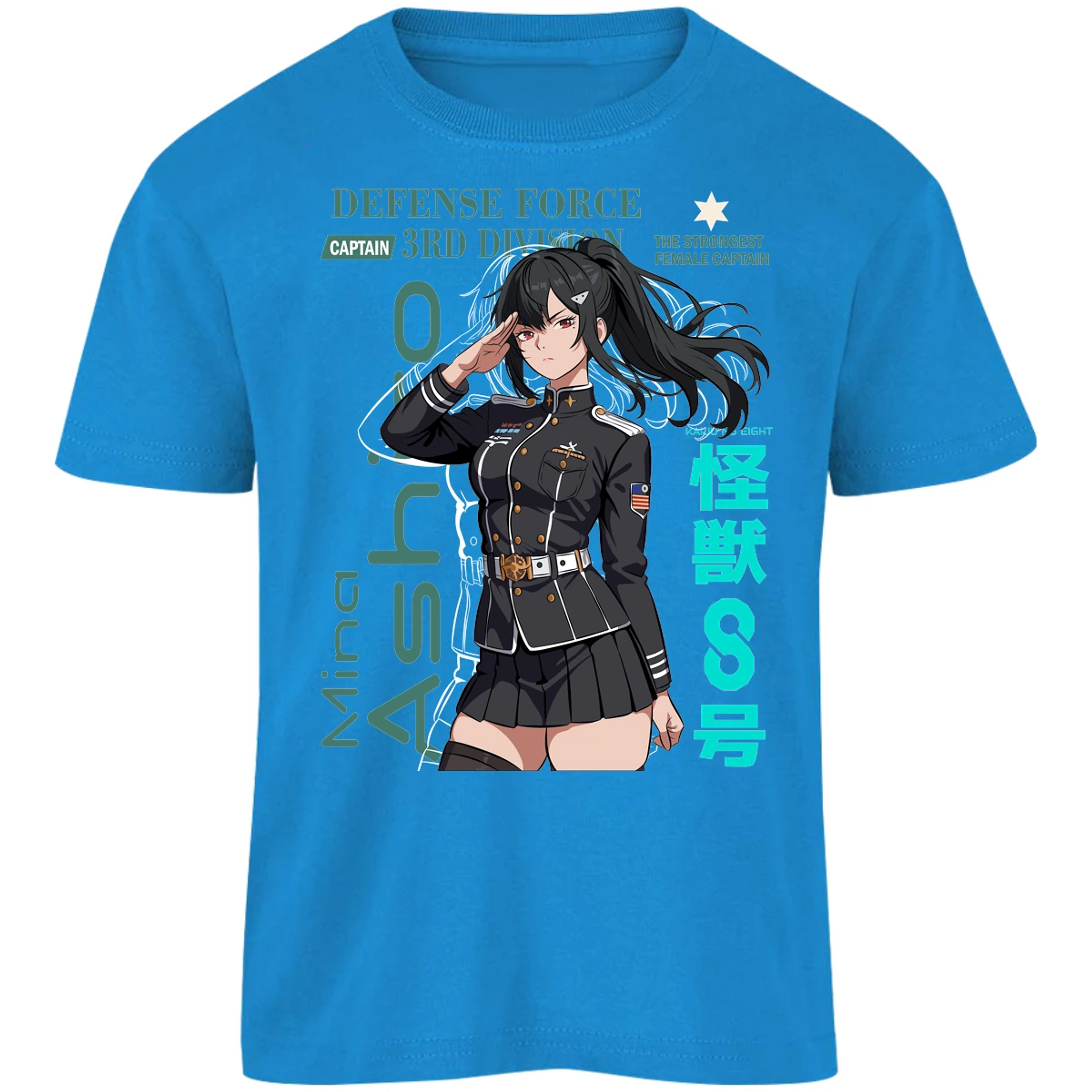 Playera Kaiju 8 Mina Ashiro para Niño 1