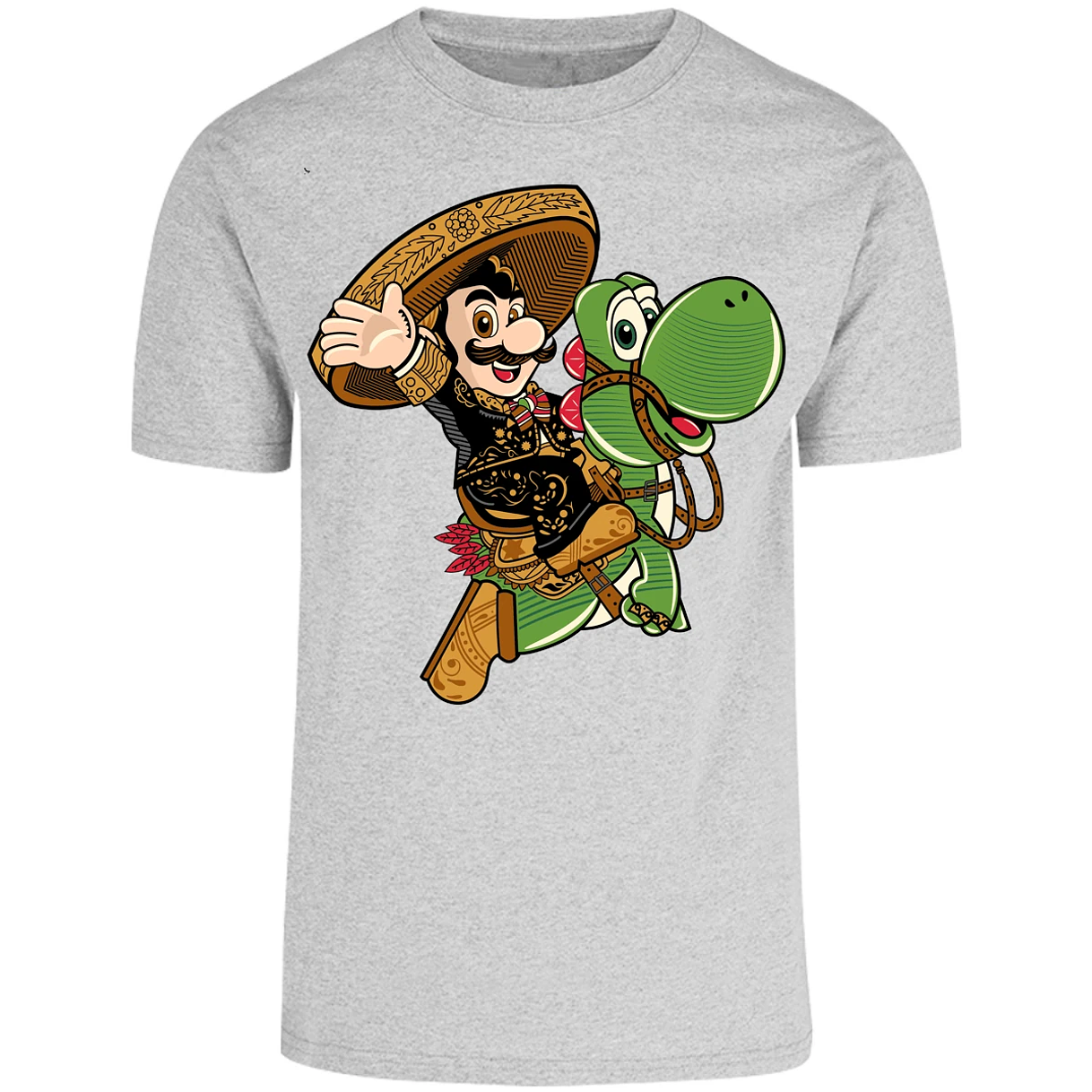 Playera Mario Bros Mario Mariachi para Adulto 25