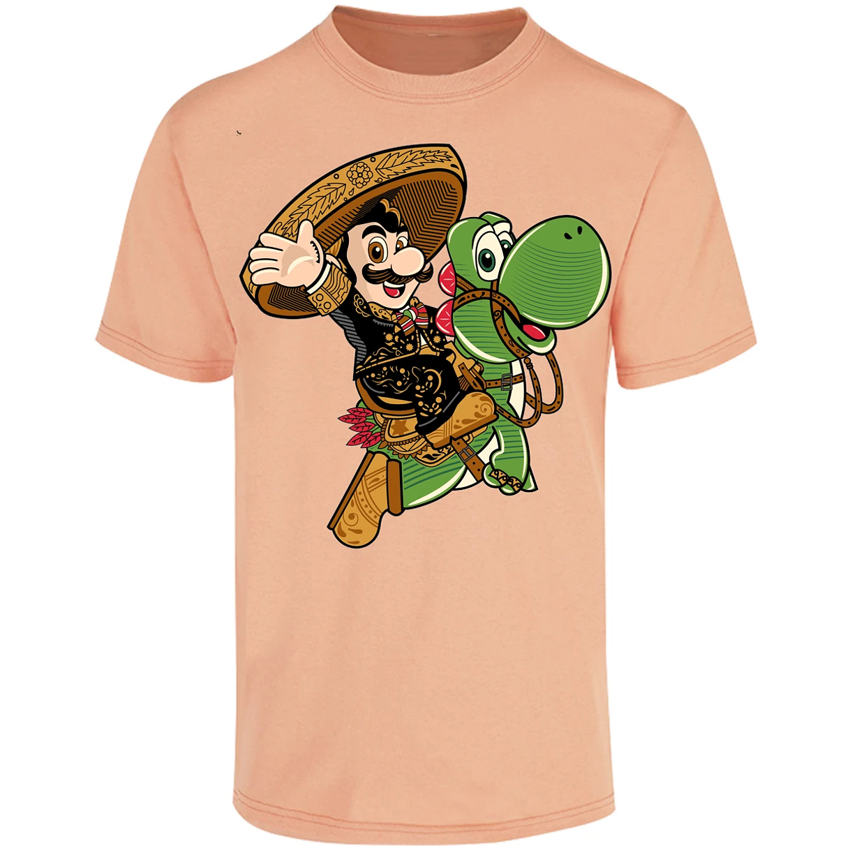 Playera Mario Bros Mario Mariachi para Adulto 27
