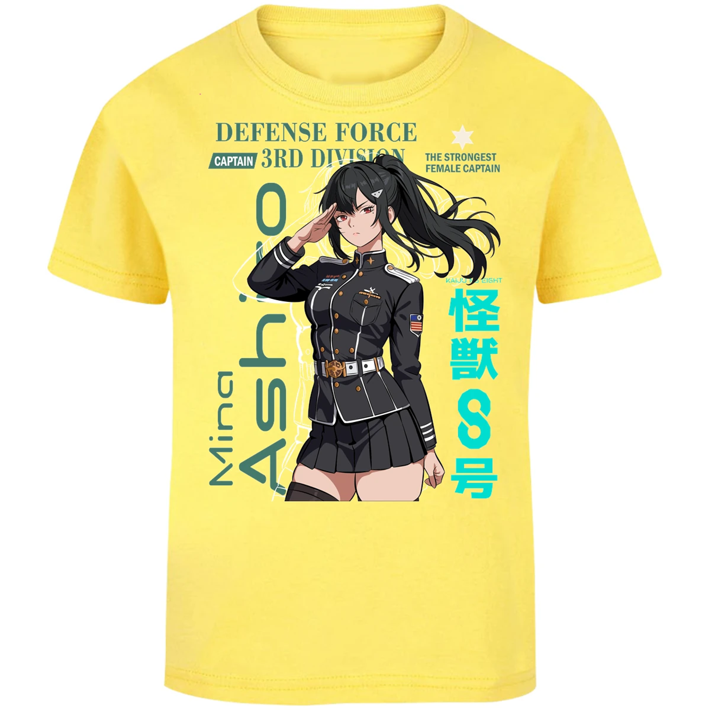 Playera Kaiju 8 Mina Ashiro para Niño 8