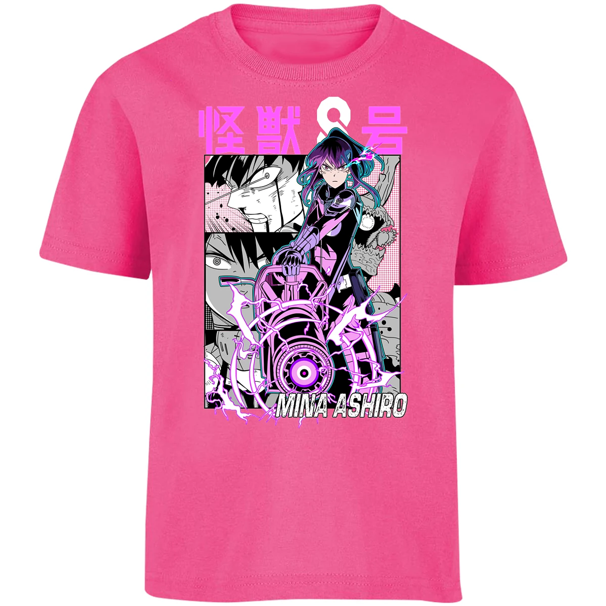 Playera Kaiju 8 Mina Ashiro Anime para Niño 1