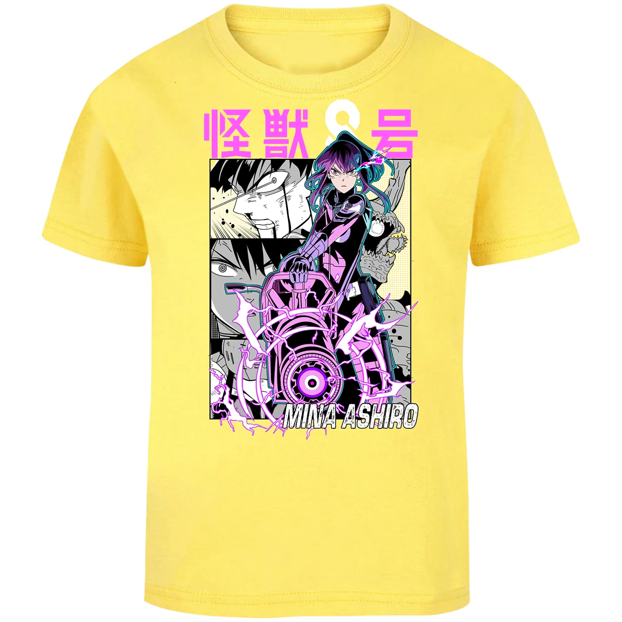 Playera Kaiju 8 Mina Ashiro Anime para Niño 2