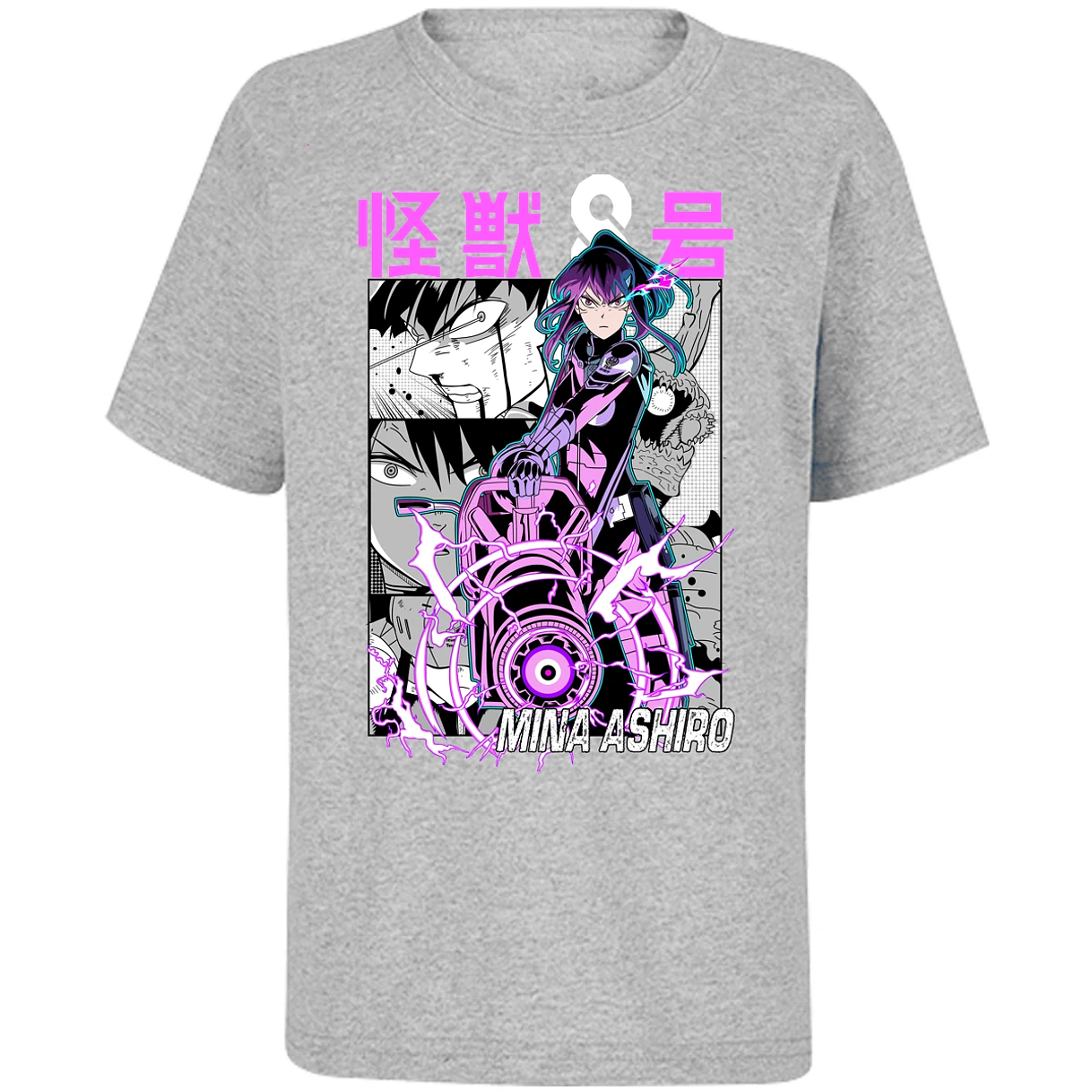 Playera Kaiju 8 Mina Ashiro Anime para Niño 3