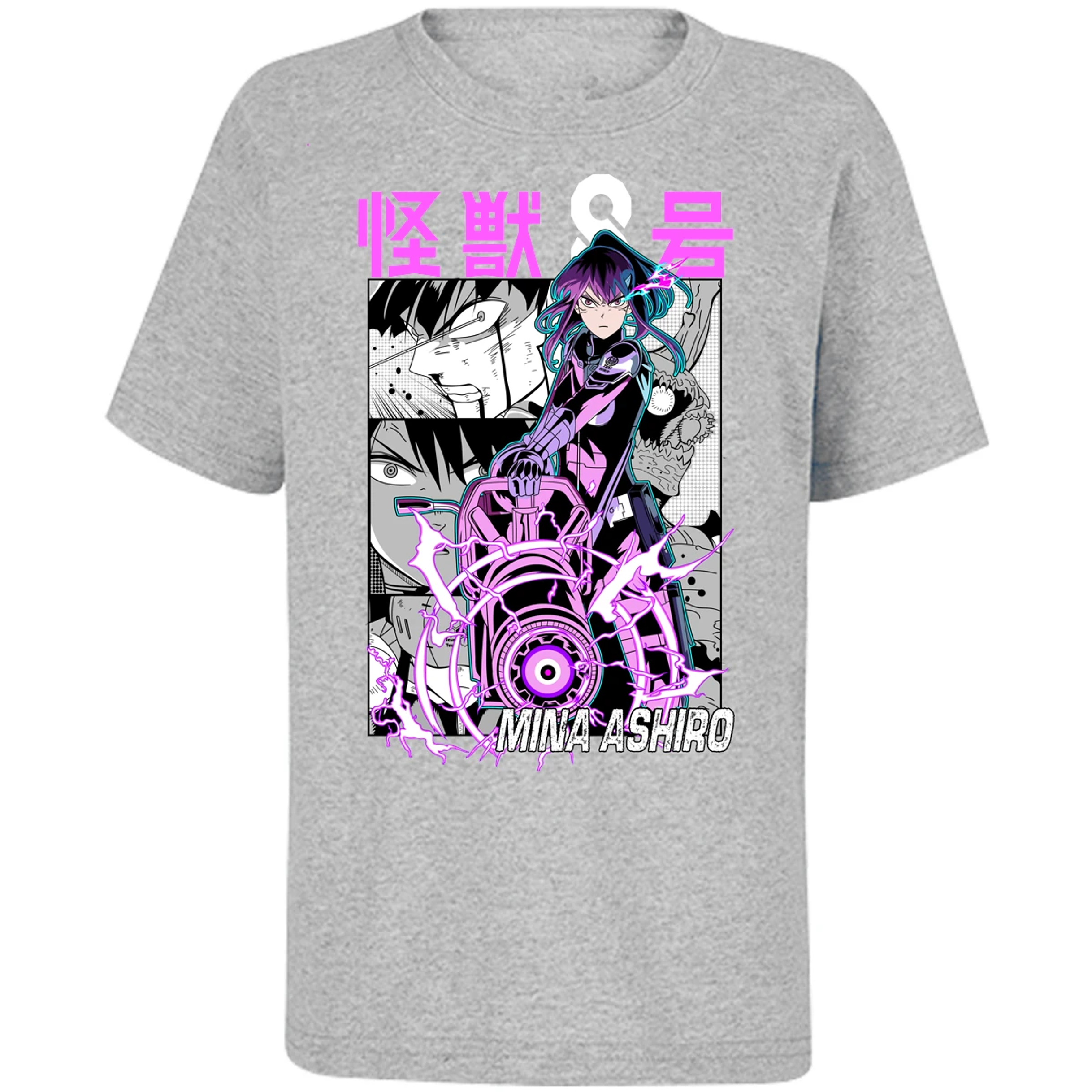 Playera Kaiju 8 Mina Ashiro Anime para Niño 3