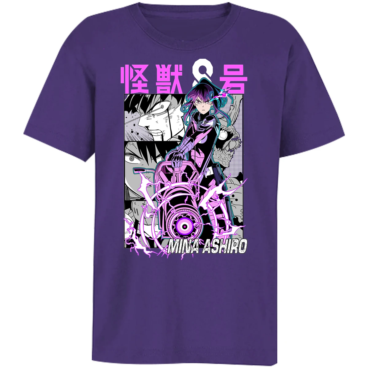 Playera Kaiju 8 Mina Ashiro Anime para Niño 4