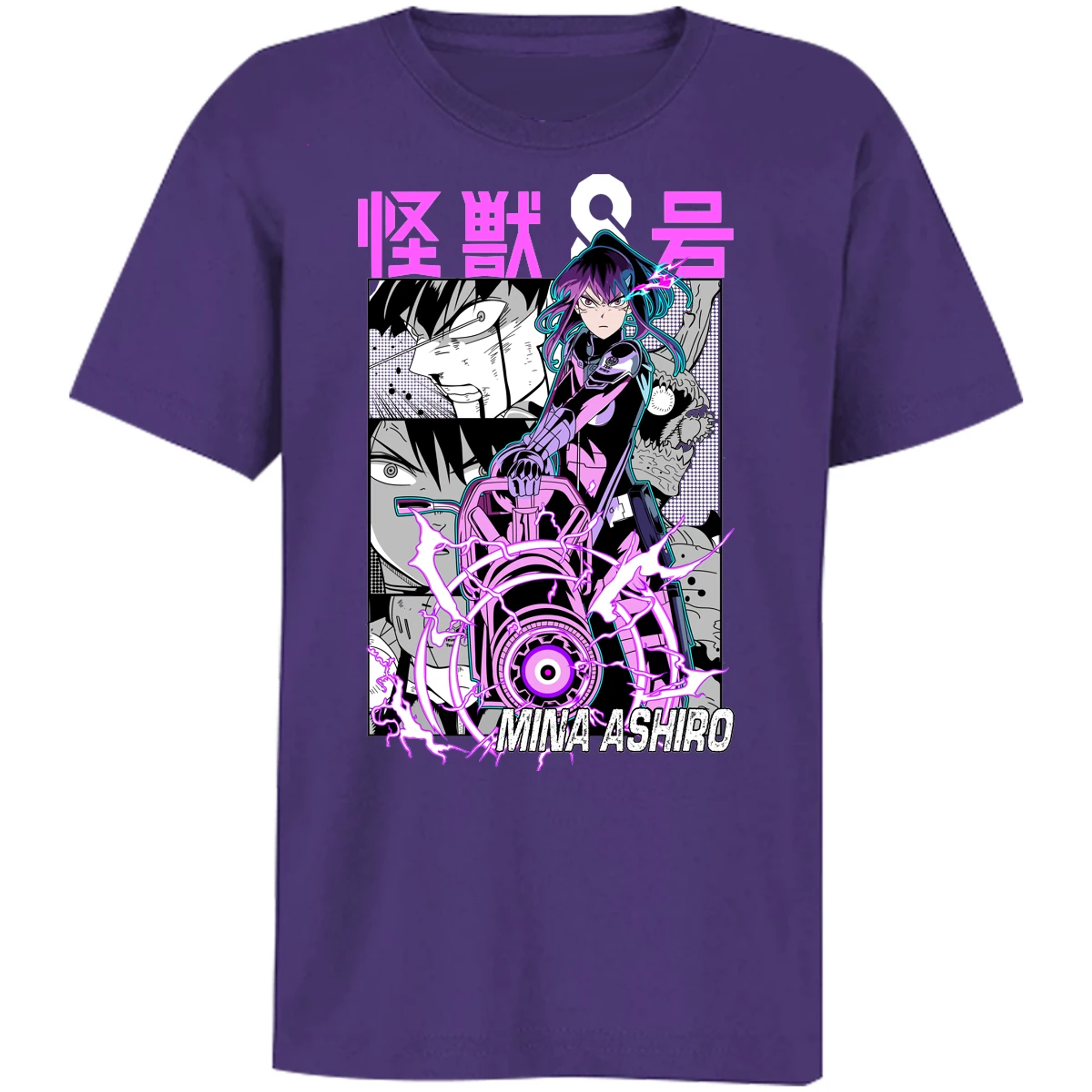 Playera Kaiju 8 Mina Ashiro Anime para Niño 4