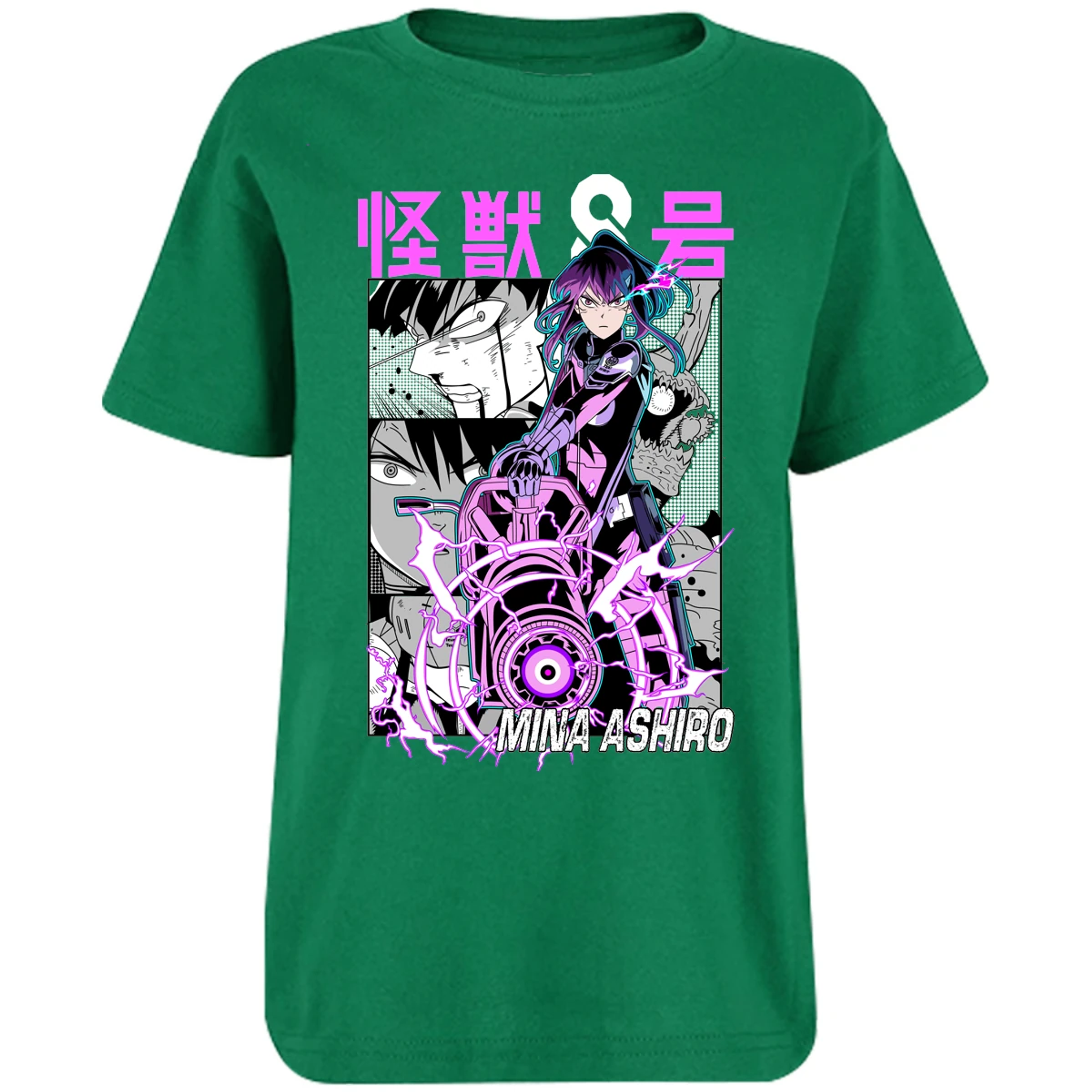 Playera Kaiju 8 Mina Ashiro Anime para Niño 5