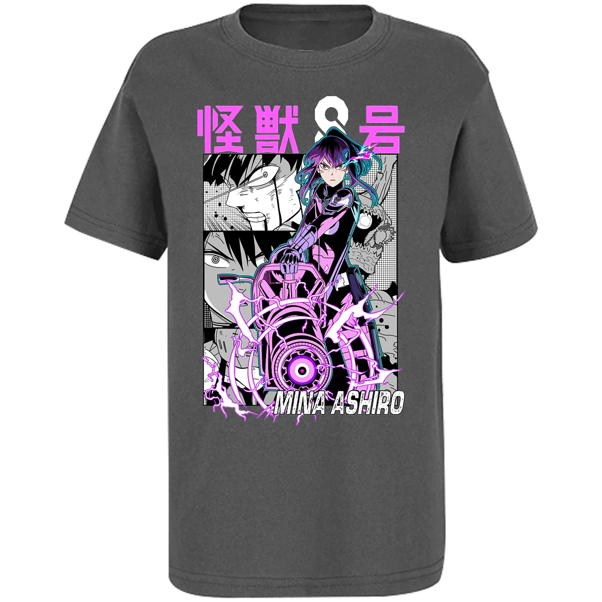 Playera Kaiju 8 Mina Ashiro Anime para Niño 6