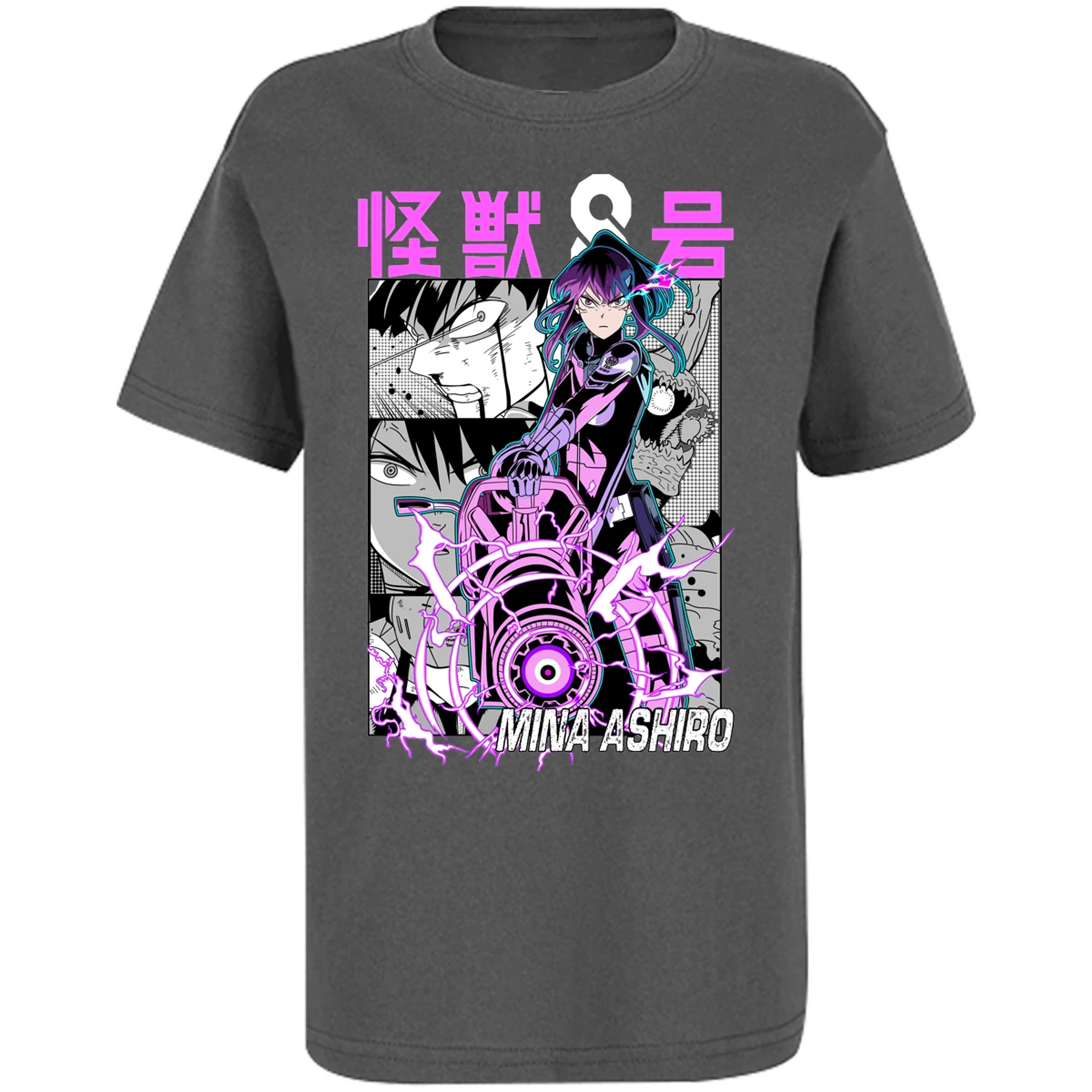 Playera Kaiju 8 Mina Ashiro Anime para Niño 6