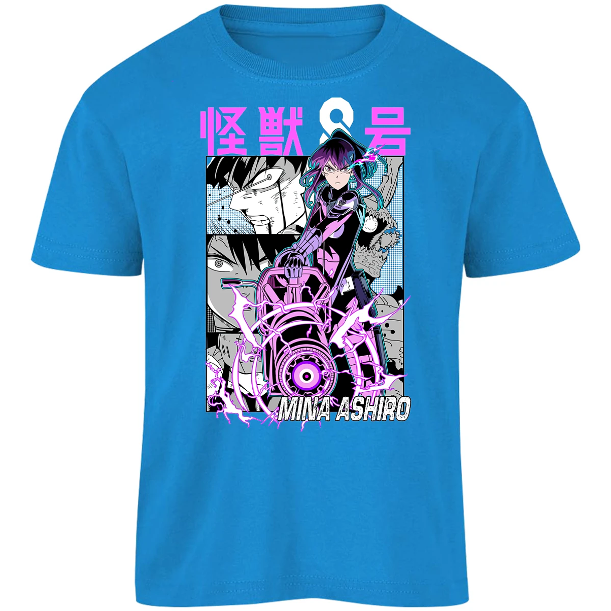 Playera Kaiju 8 Mina Ashiro Anime para Niño 7