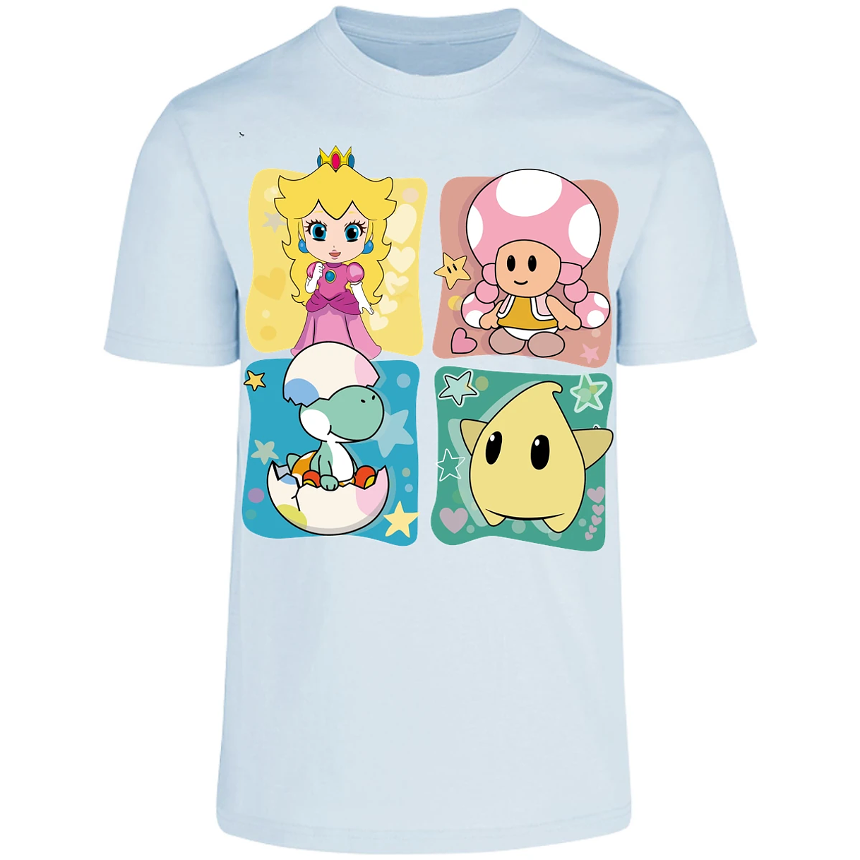 Playera Mario Bros Mario Personajes Kawaii para Adulto 1
