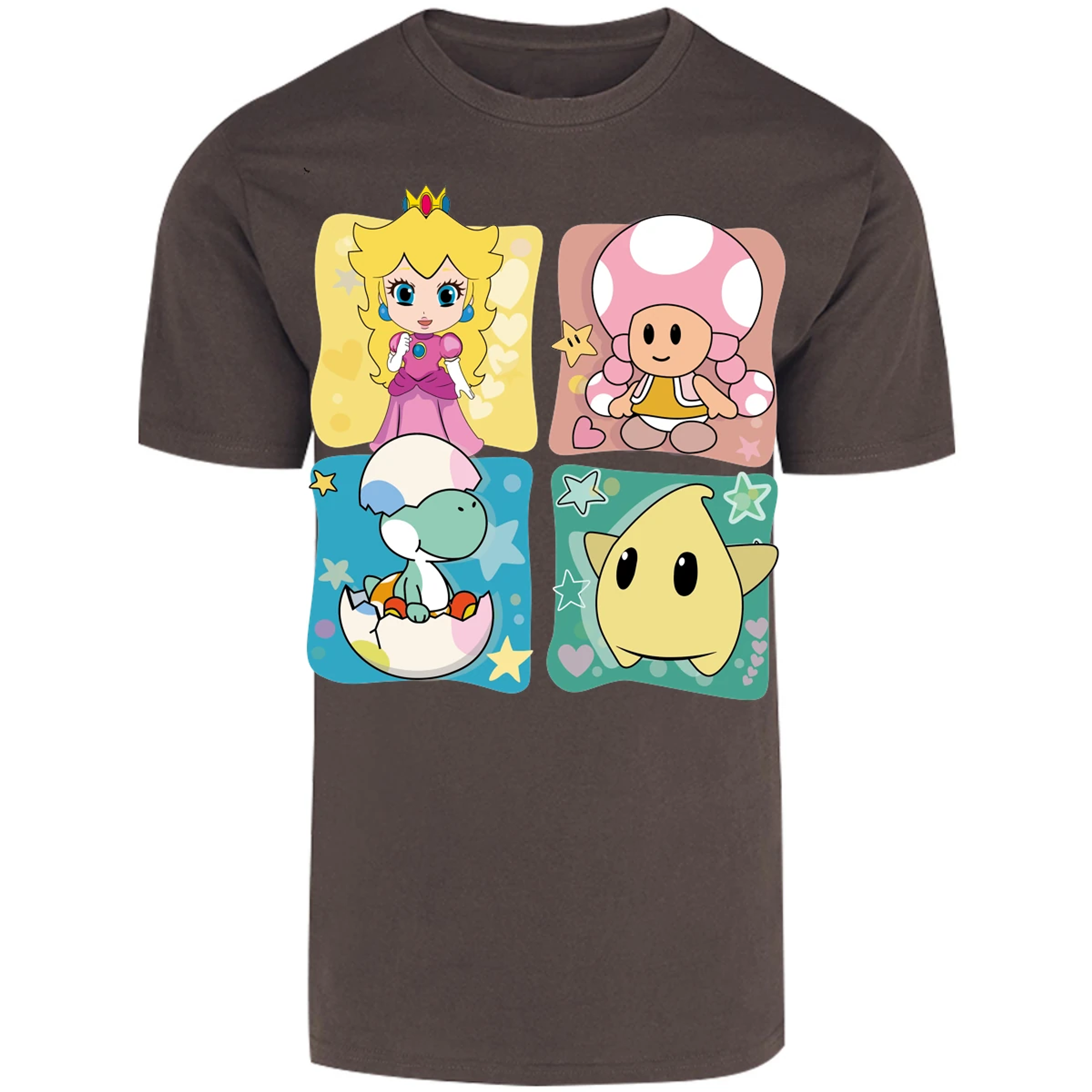 Playera Mario Bros Mario Personajes Kawaii para Adulto 2