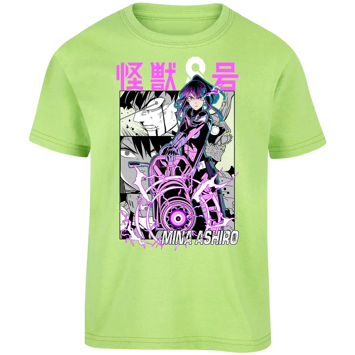 Playera Kaiju 8 Mina Ashiro Anime para Niño 9