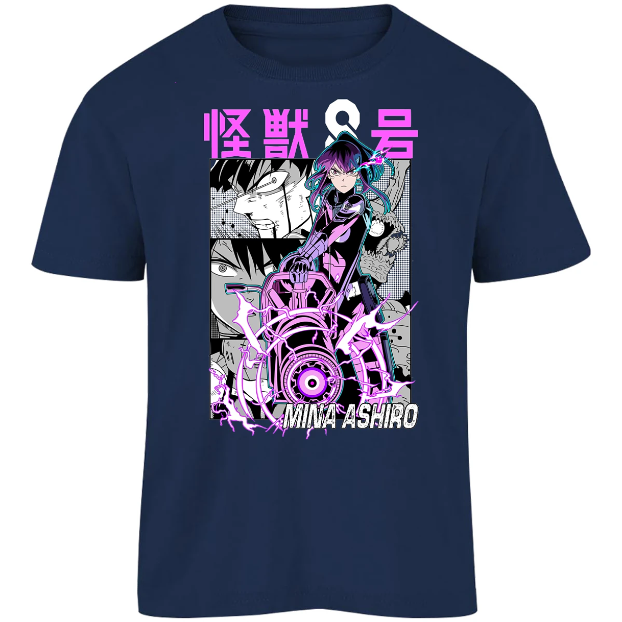 Playera Kaiju 8 Mina Ashiro Anime para Niño 10