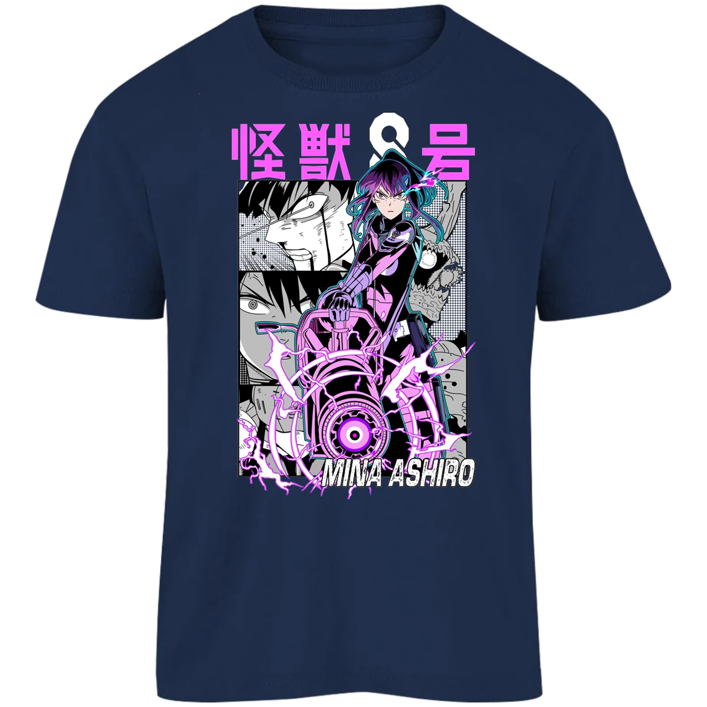 Playera Kaiju 8 Mina Ashiro Anime para Niño 10