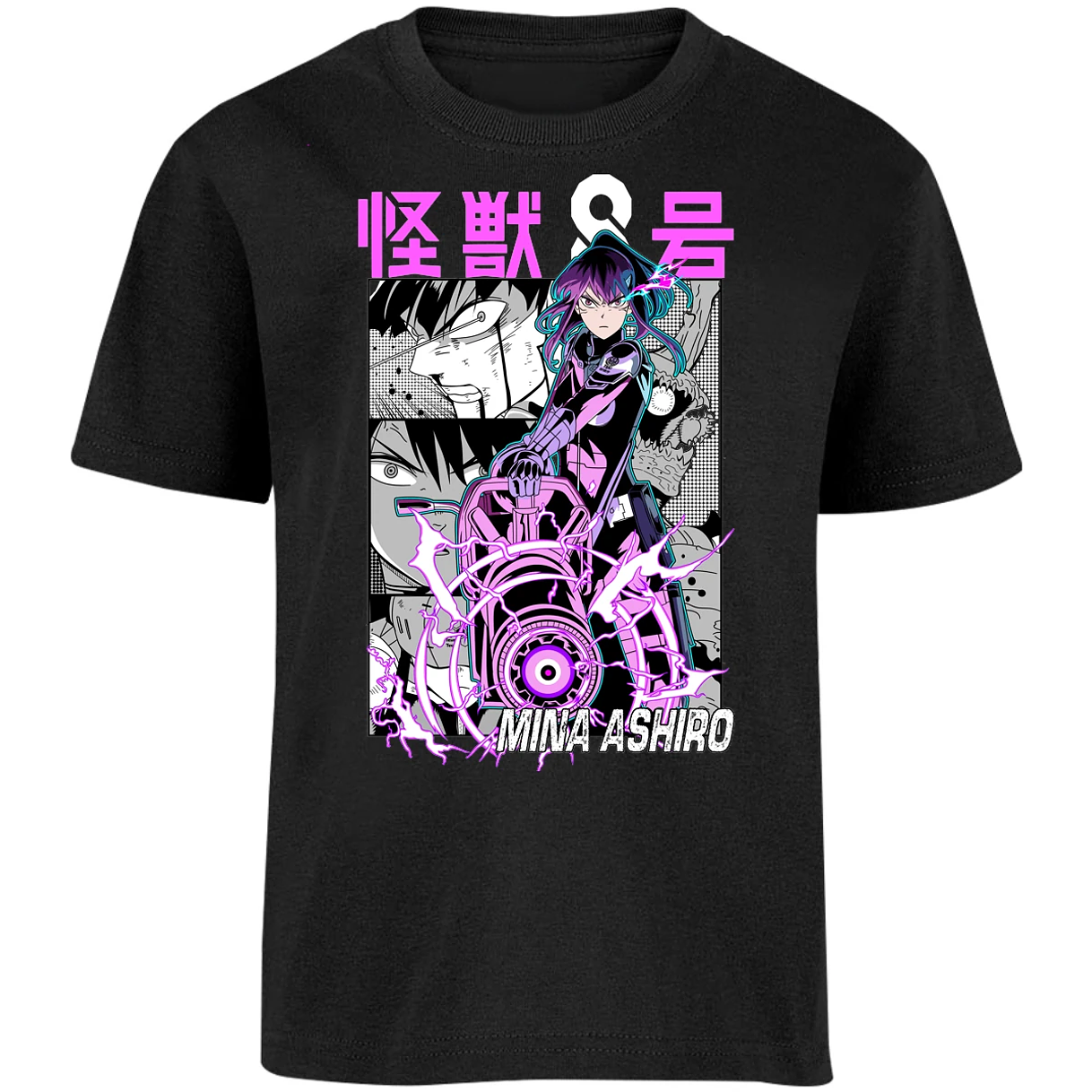 Playera Kaiju 8 Mina Ashiro Anime para Niño 11