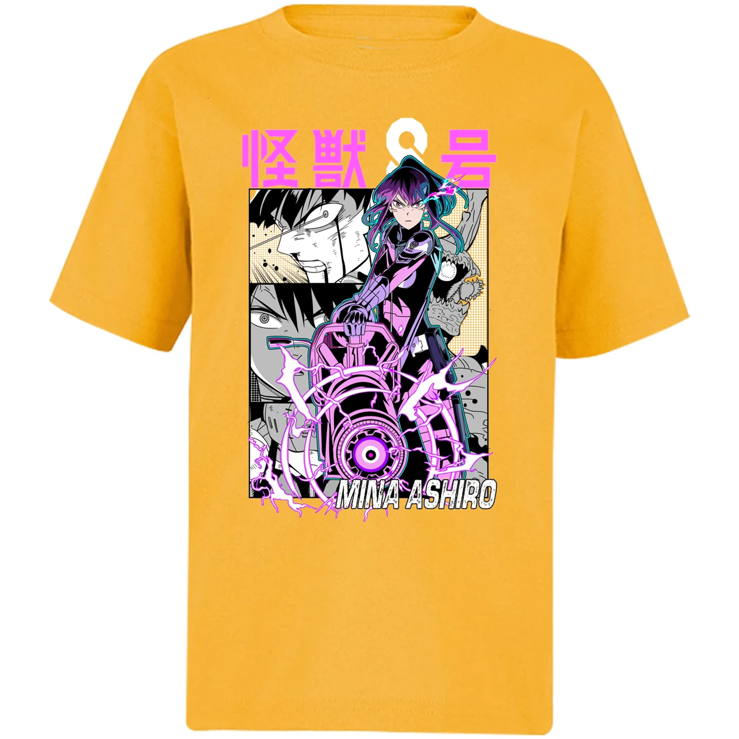 Playera Kaiju 8 Mina Ashiro Anime para Niño 12