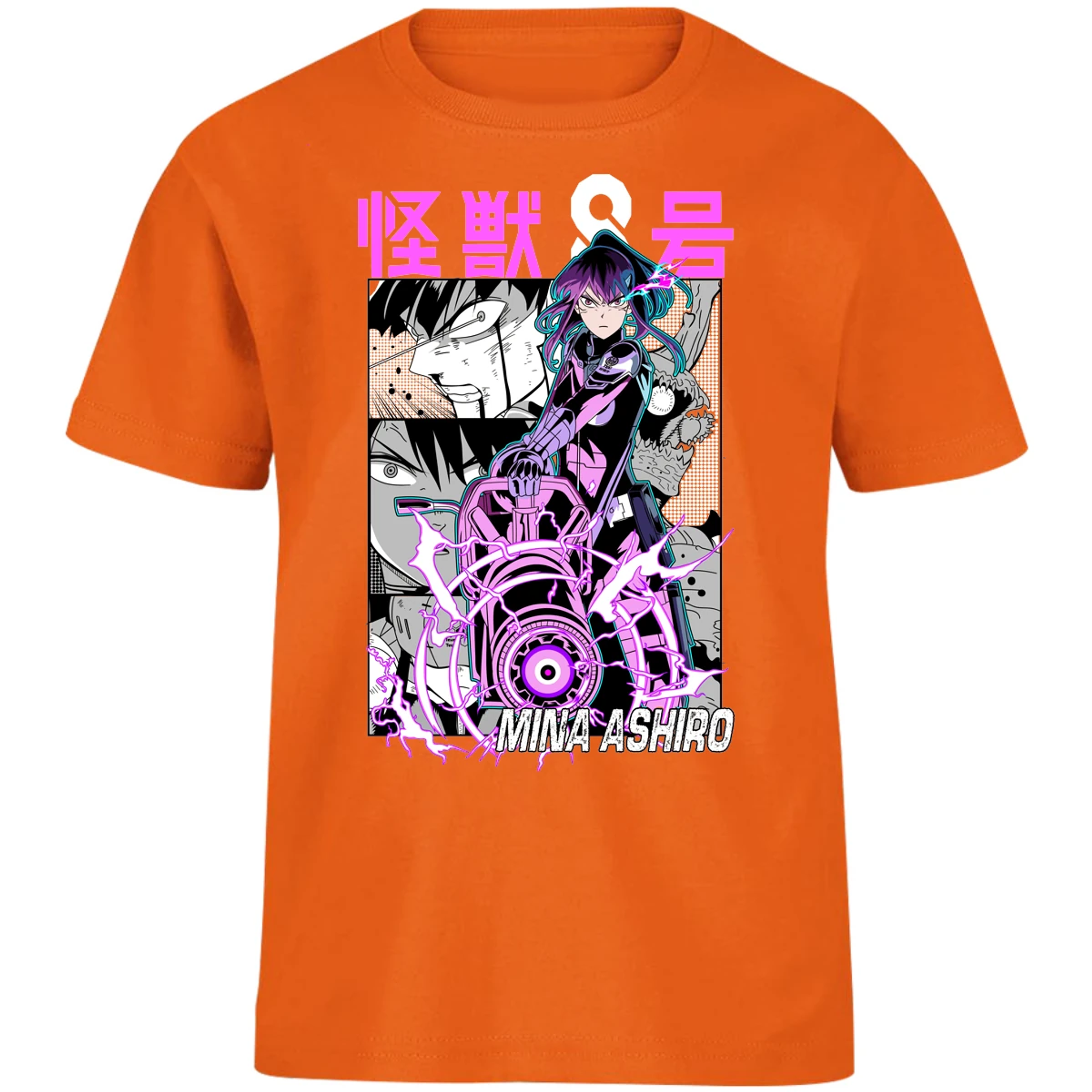 Playera Kaiju 8 Mina Ashiro Anime para Niño 14