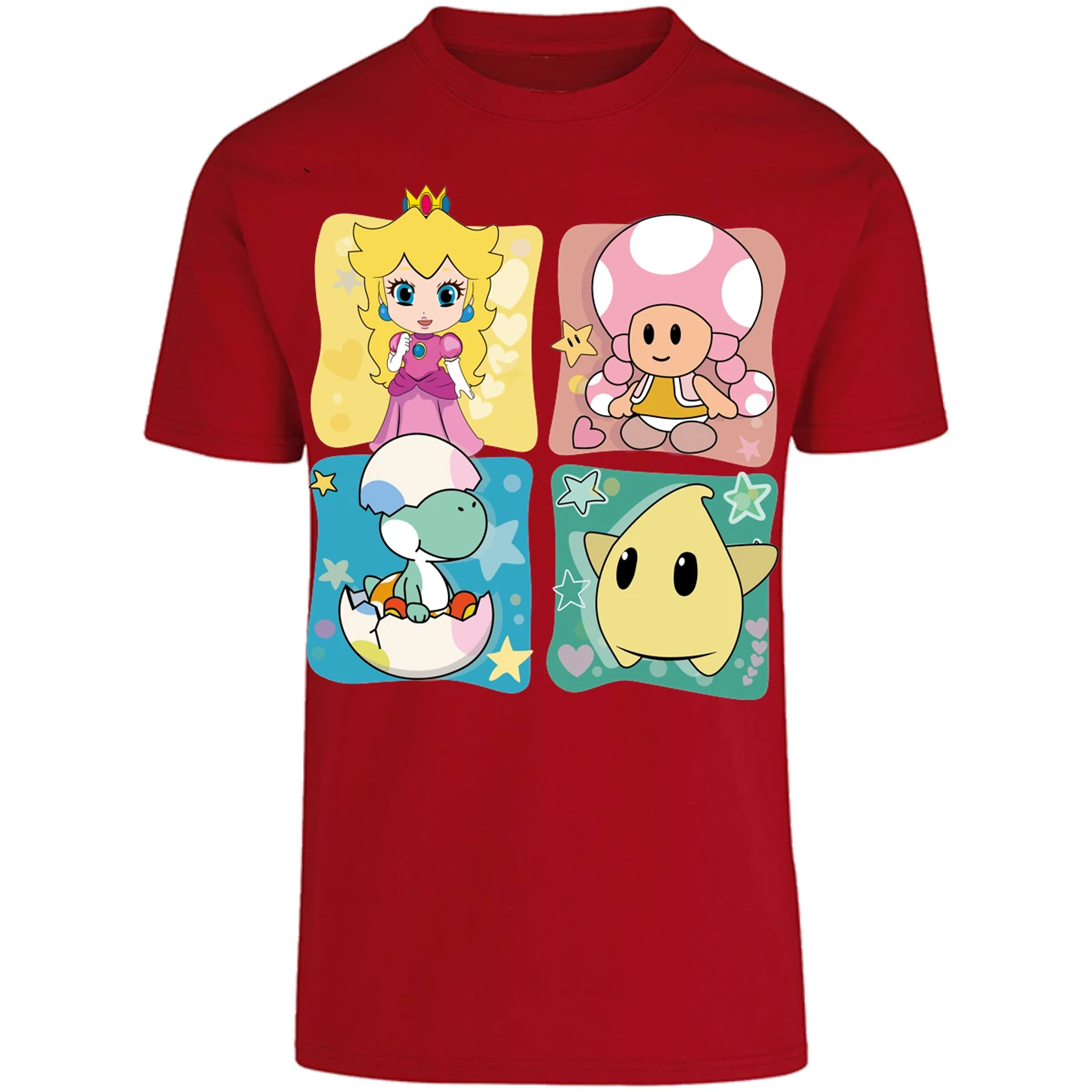 Playera Mario Bros Mario Personajes Kawaii para Adulto 25