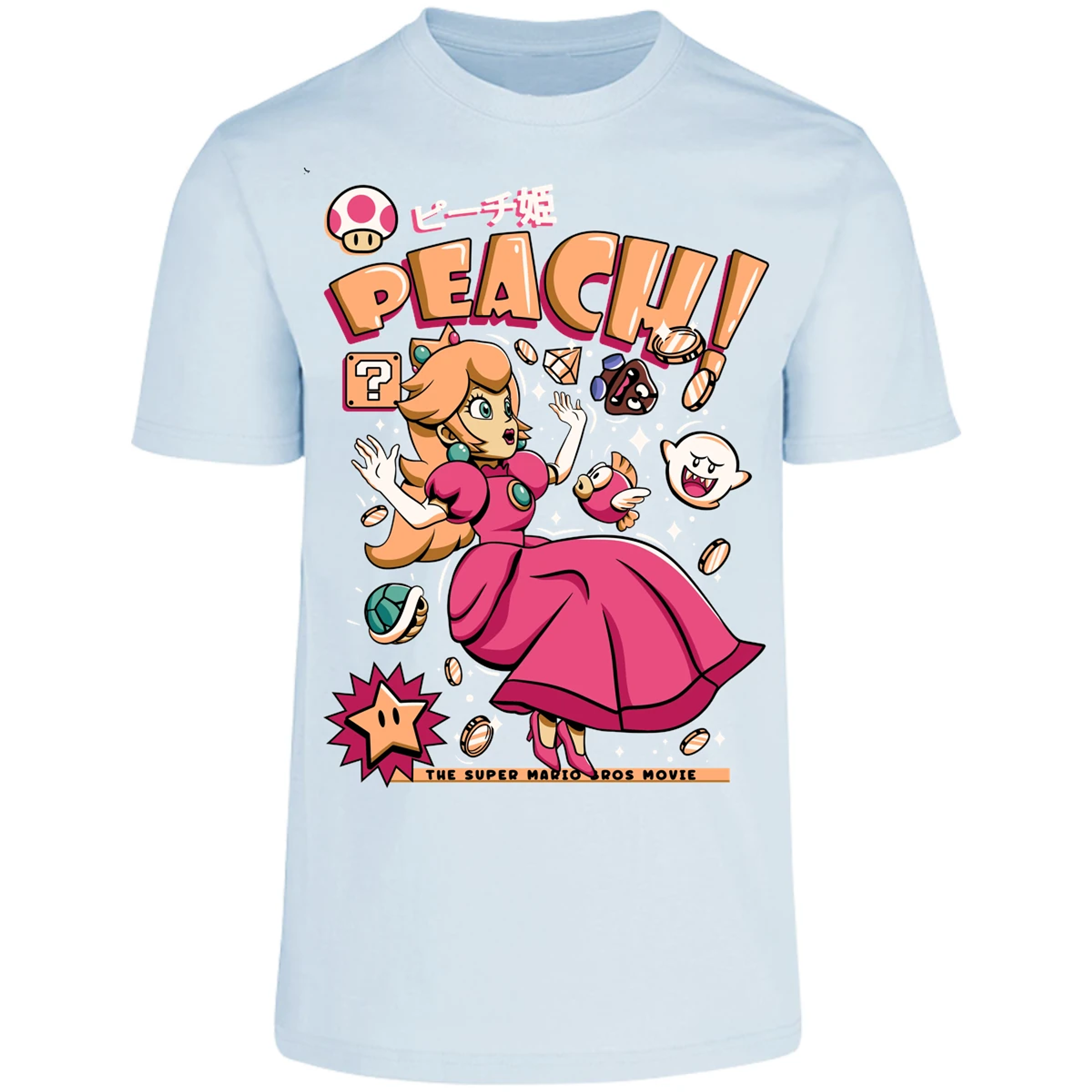 Playera Mario Bros Peach Tee para Adulto 1