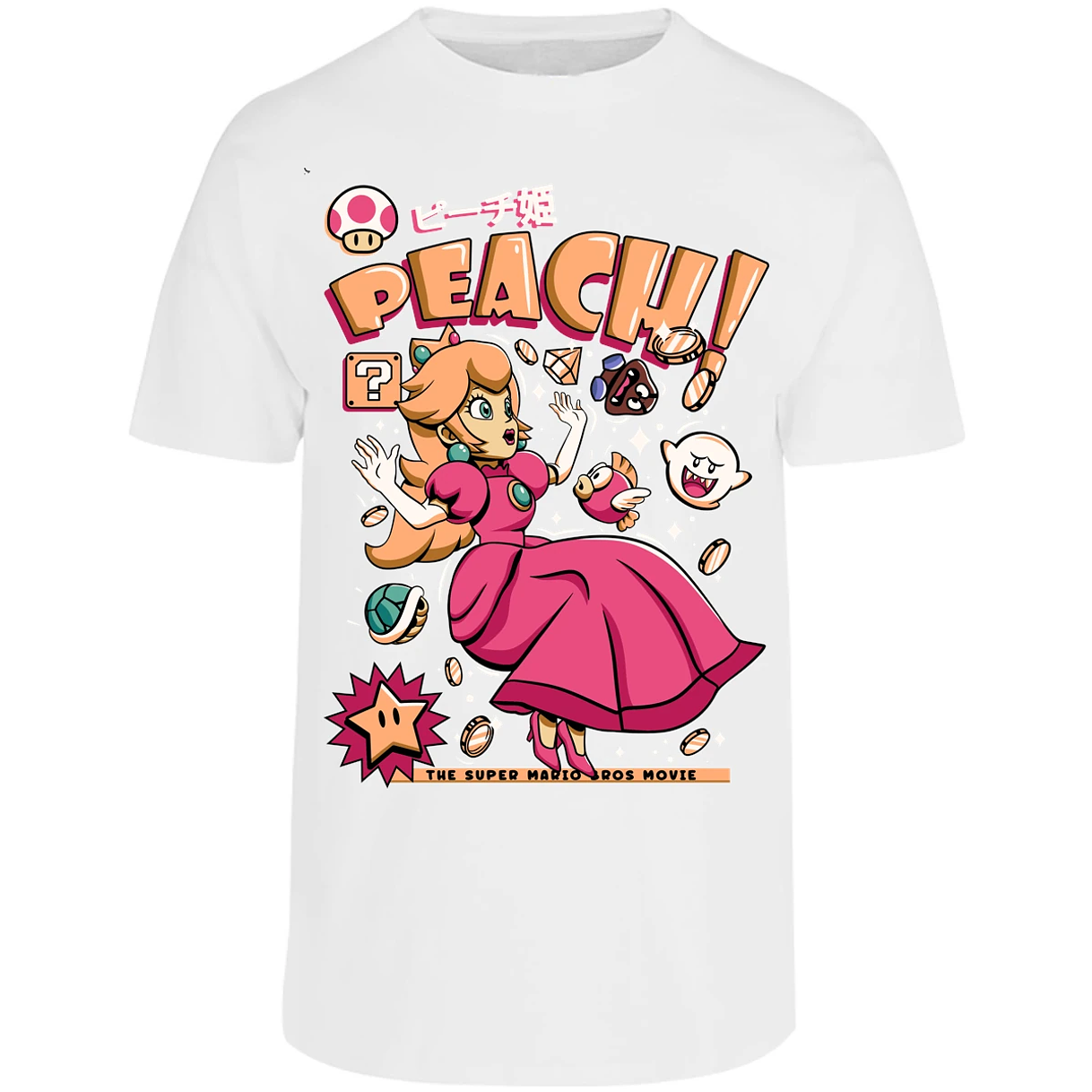 Playera Mario Bros Peach Tee para Adulto 2