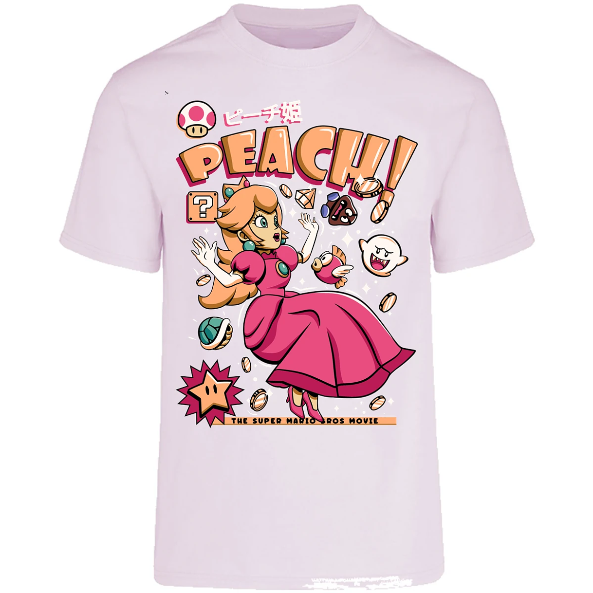 Playera Mario Bros Peach Tee para Adulto 3