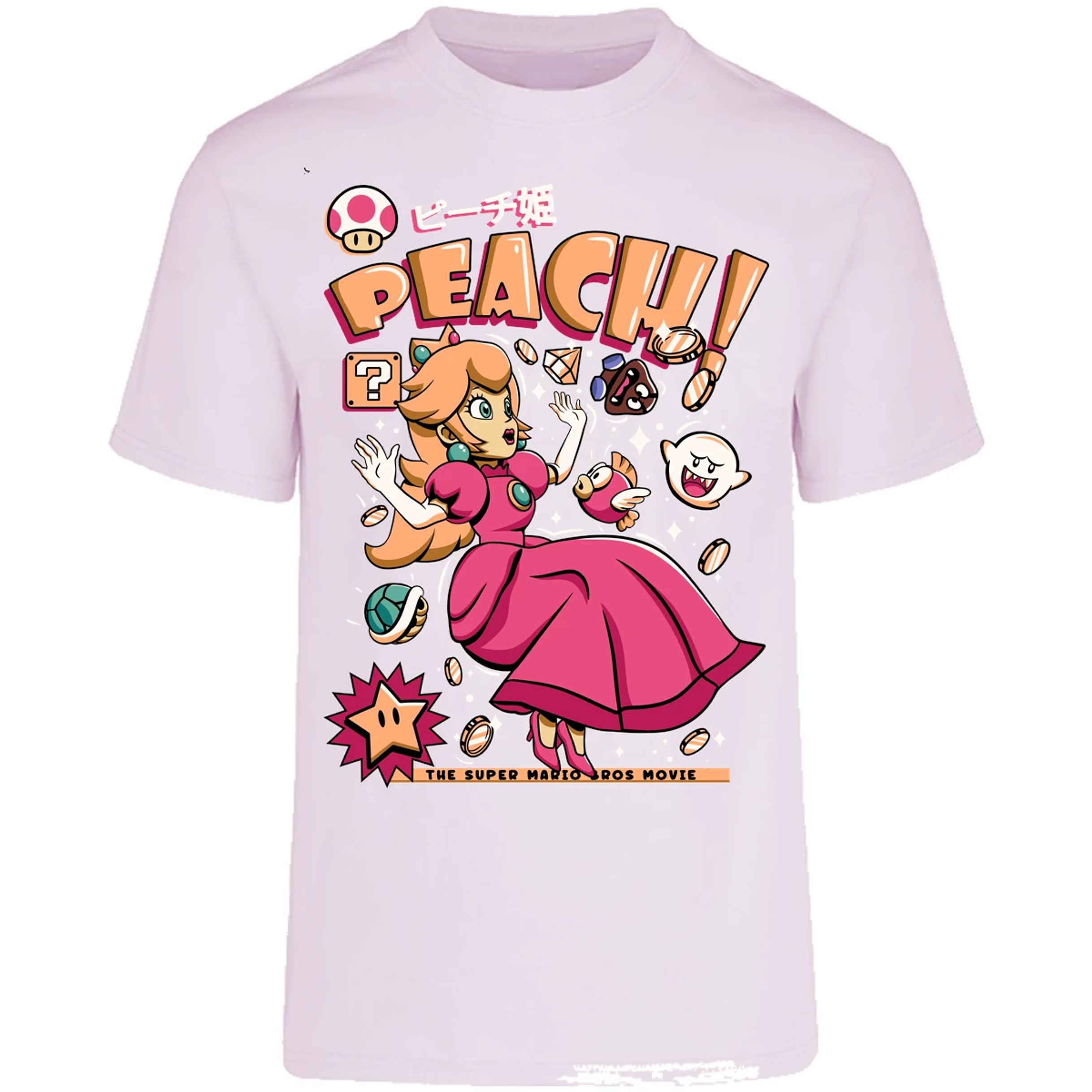 Playera Mario Bros Peach Tee para Adulto 3