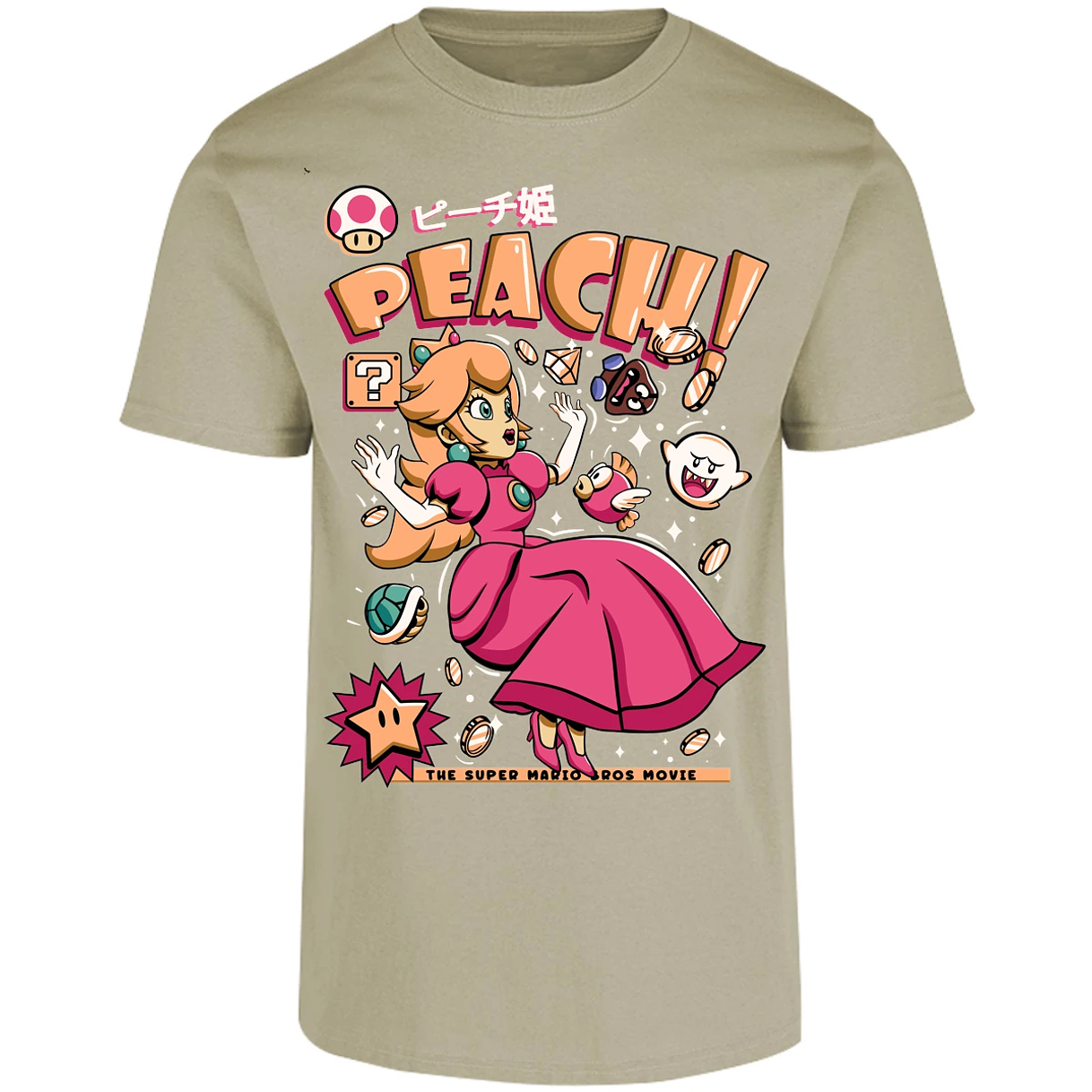 Playera Mario Bros Peach Tee para Adulto 4