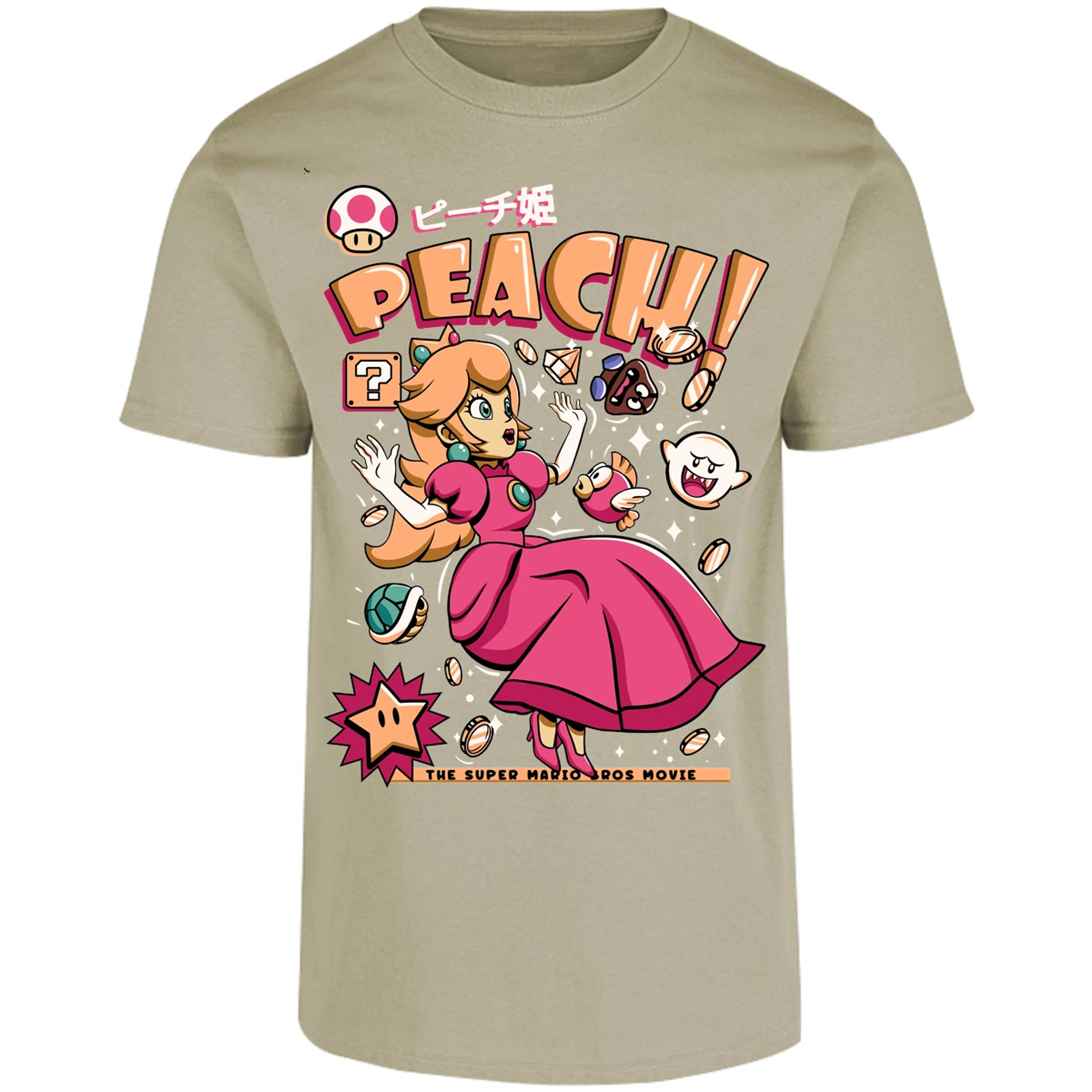 Playera Mario Bros Peach Tee para Adulto 4